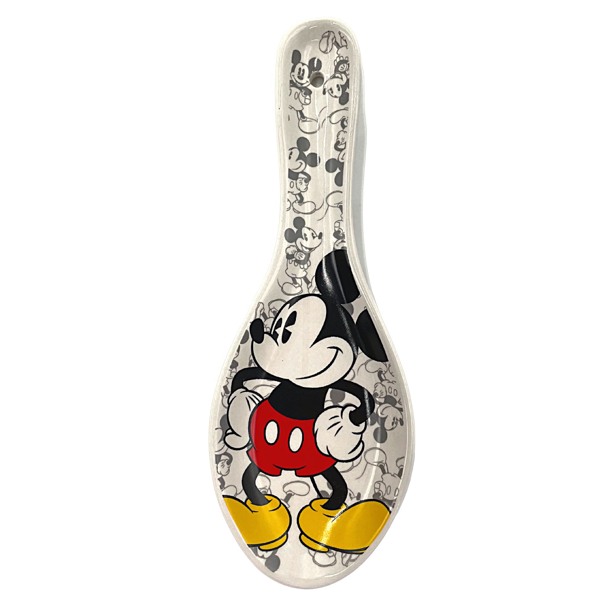 Disney Mickey Mouse Ceramic Spoon Rest - Collectible Kitchen Decor for Cooking & Baking - Perfect Utensil Holder for Disney Fans & Home Chefs - Ideal for Stovetop, Countertop & Gift Giving