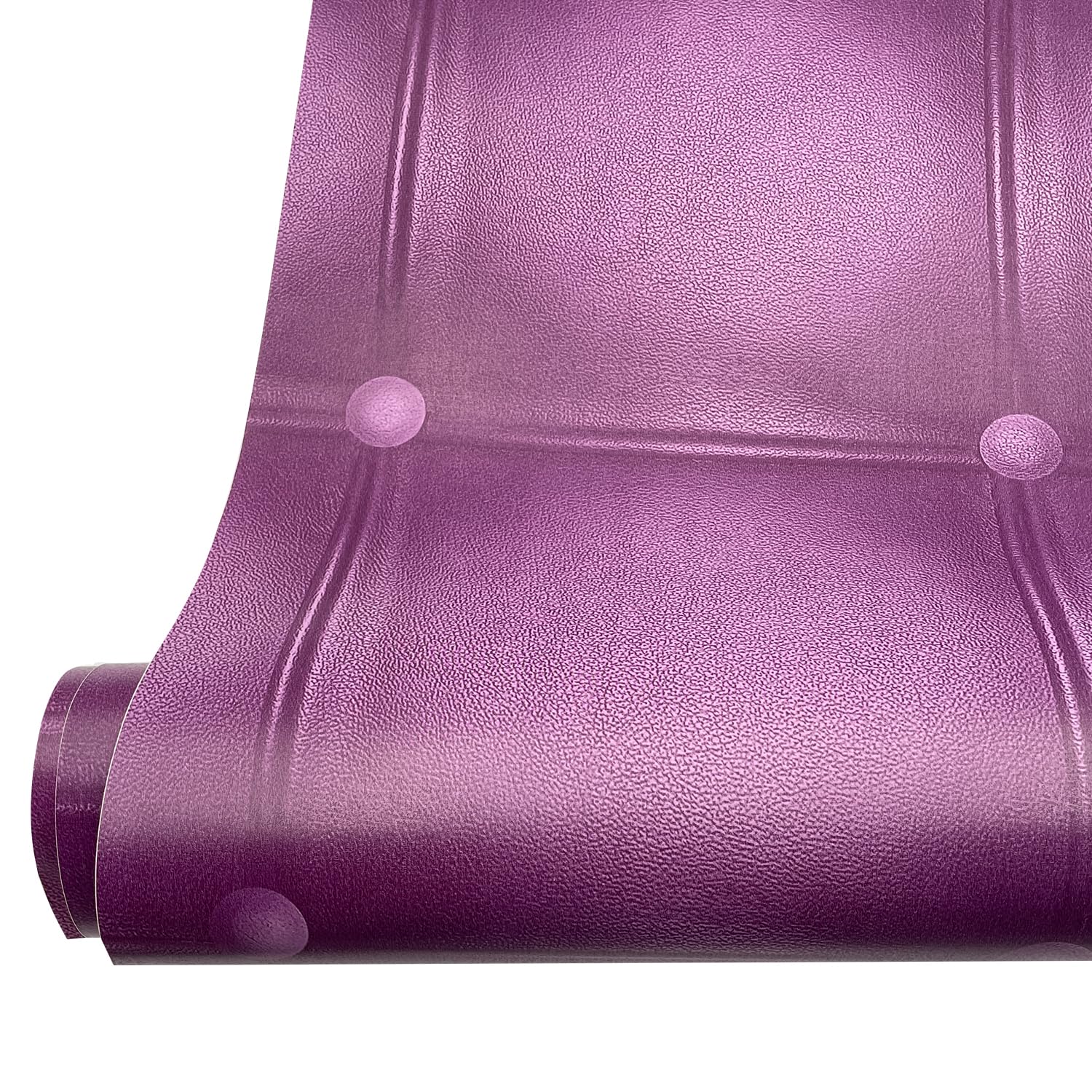 Yifely Purple Grid PVC Shelf Liner - Removable Drawer Liner, Non-Slip Cabinet Liner (17.7