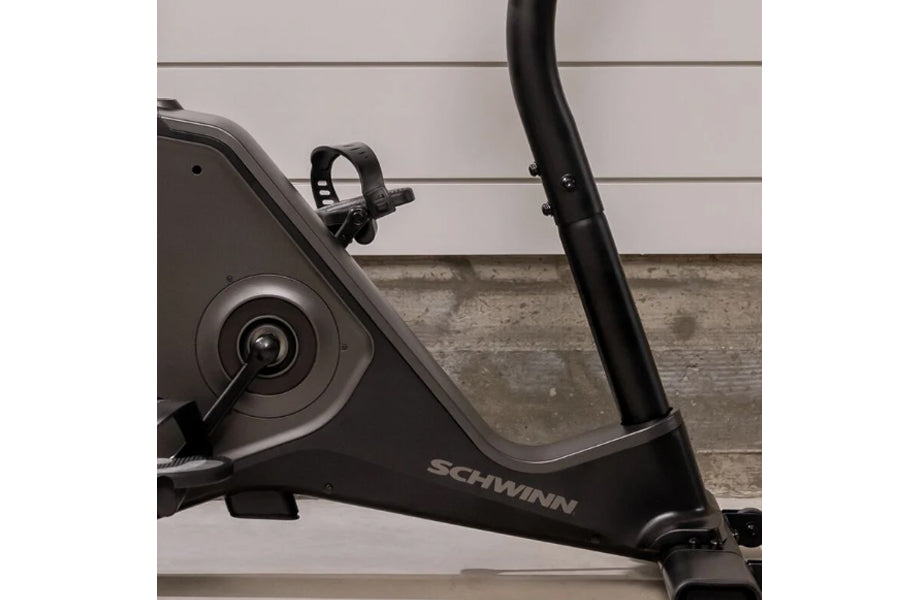 Schwinn 190 Upright Exercise Bike for Home Gym - Magnetic Resistance Indoor Cycling Bike with LCD Display & Heart Rate Monitor - Perfect for Cardio Workouts & Weight Loss Training
