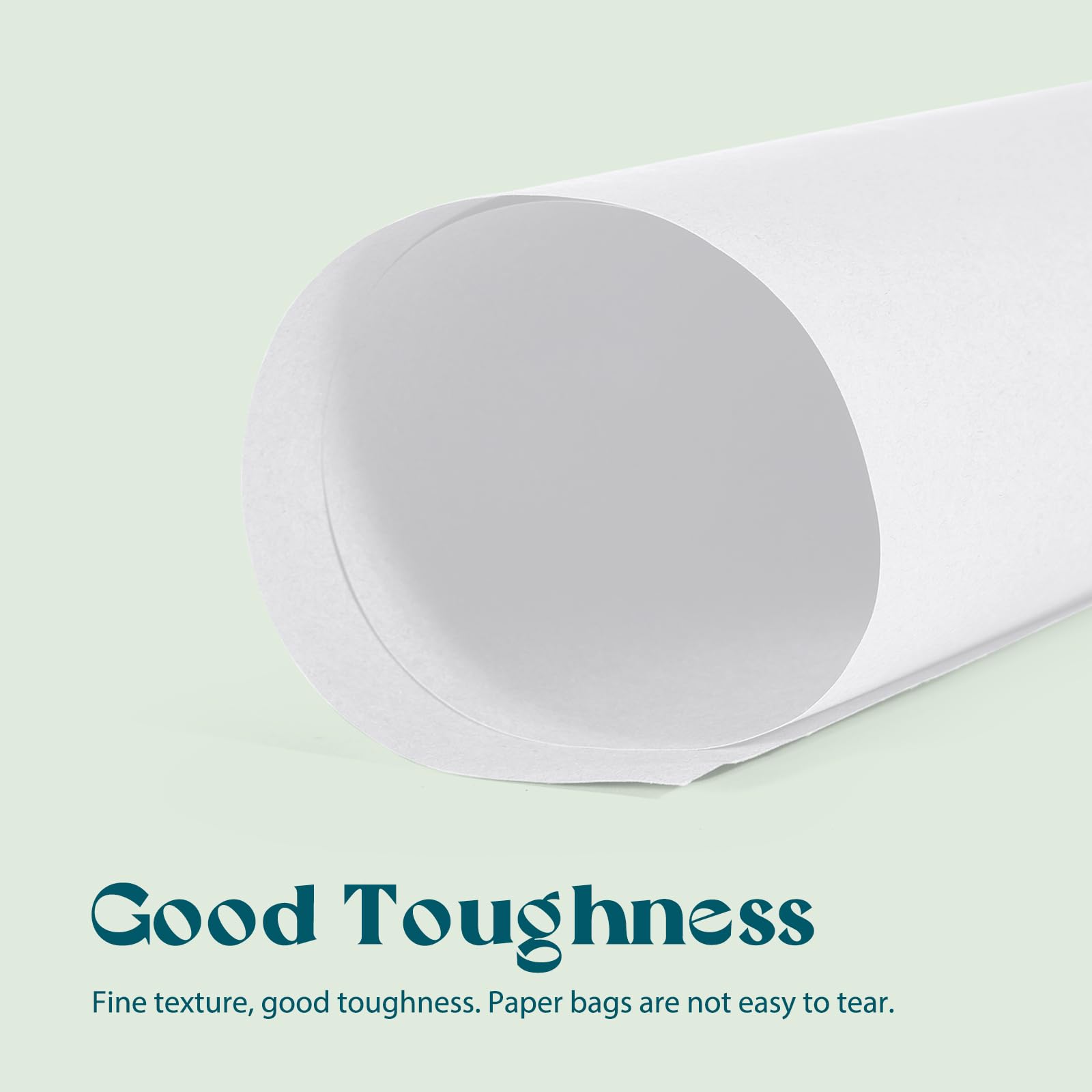Premium White Kraft Paper Gift Bags with Handles - 5.25
