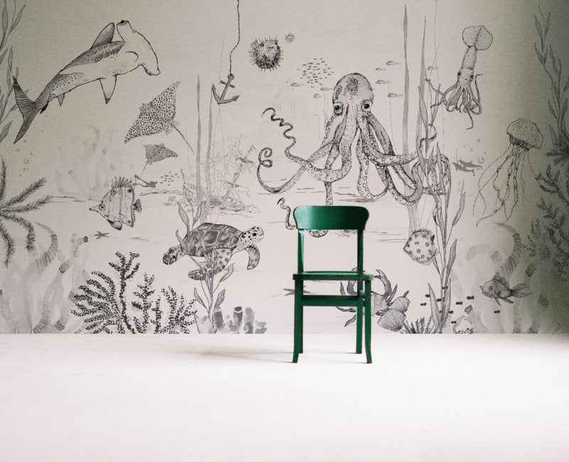 Ocean Wallpaper - Stunning Underwater Wonders for Home & Office Decor | Marine Life Scenes for Living Room, Bedroom, or Bathroom