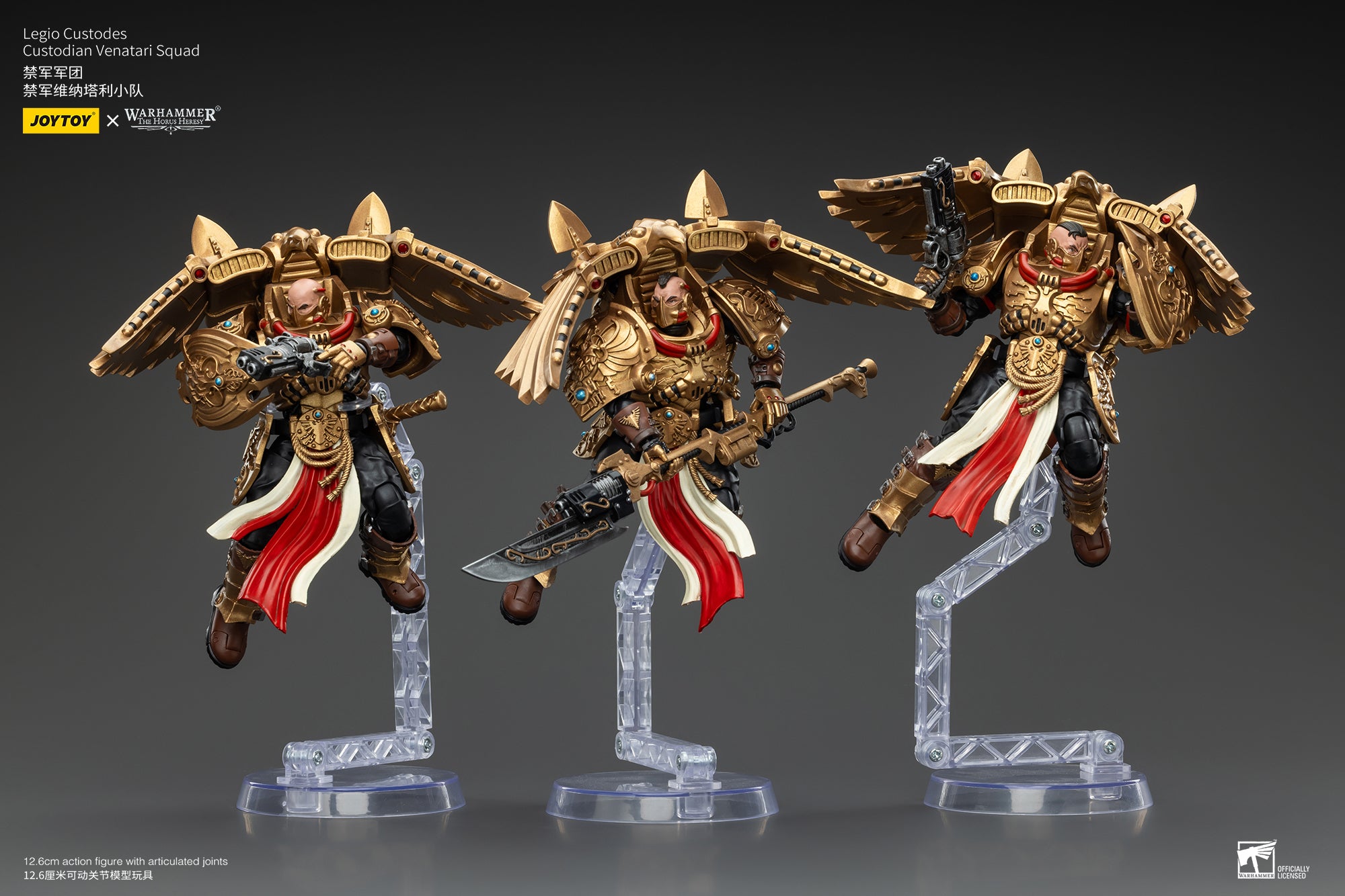1/18 Scale JOYTOY Warhammer The Horus Heresy Action Figures - Legio Custodes Aquilon Terminator Squad & Custodian Venatari Squad | Collectible Miniatures for Tabletop Gaming and Display