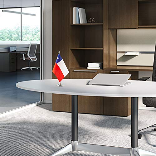 Chilean Flag - Small Mini Chilean Table Desk Flags for Decorations, Parties, and National Pride Displays