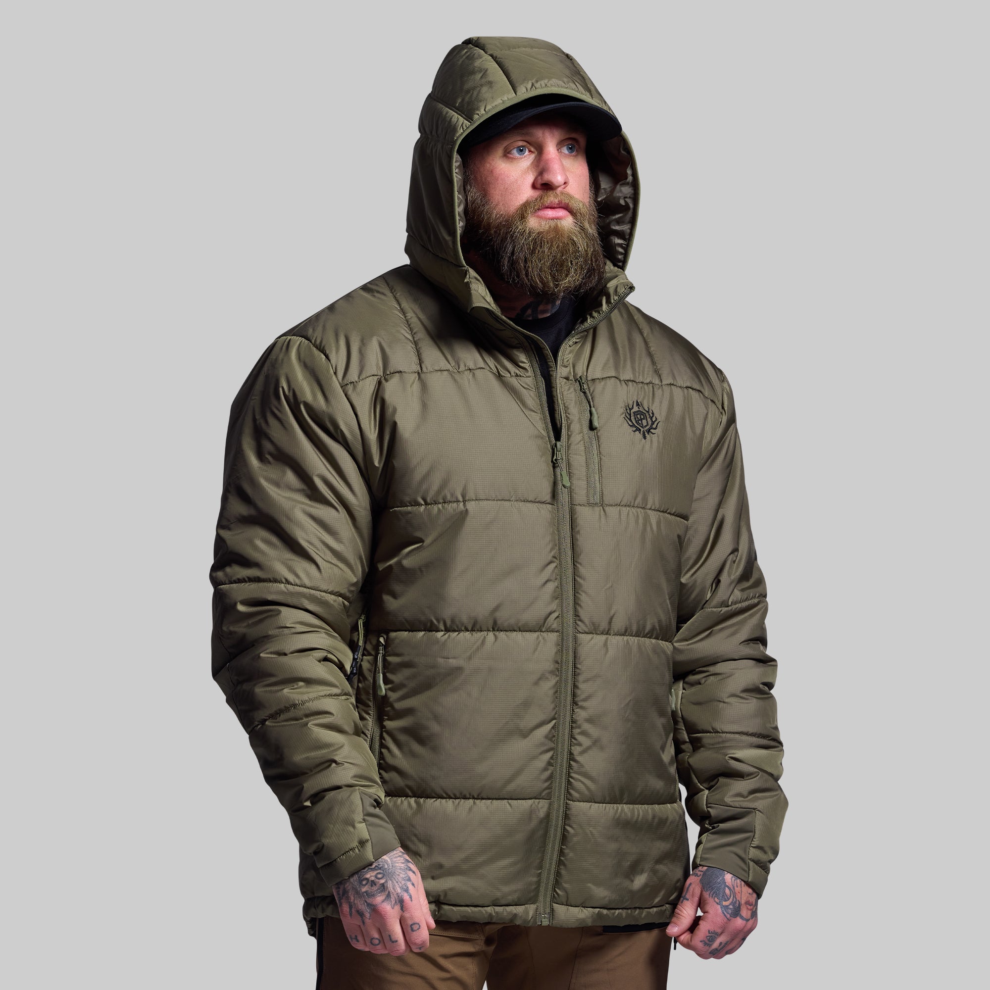 Men's Tundra Jacket 2.0 - Waterproof Windproof Winter Coat (OD Green) for Outdoor Hiking, Camping & Snow Activities