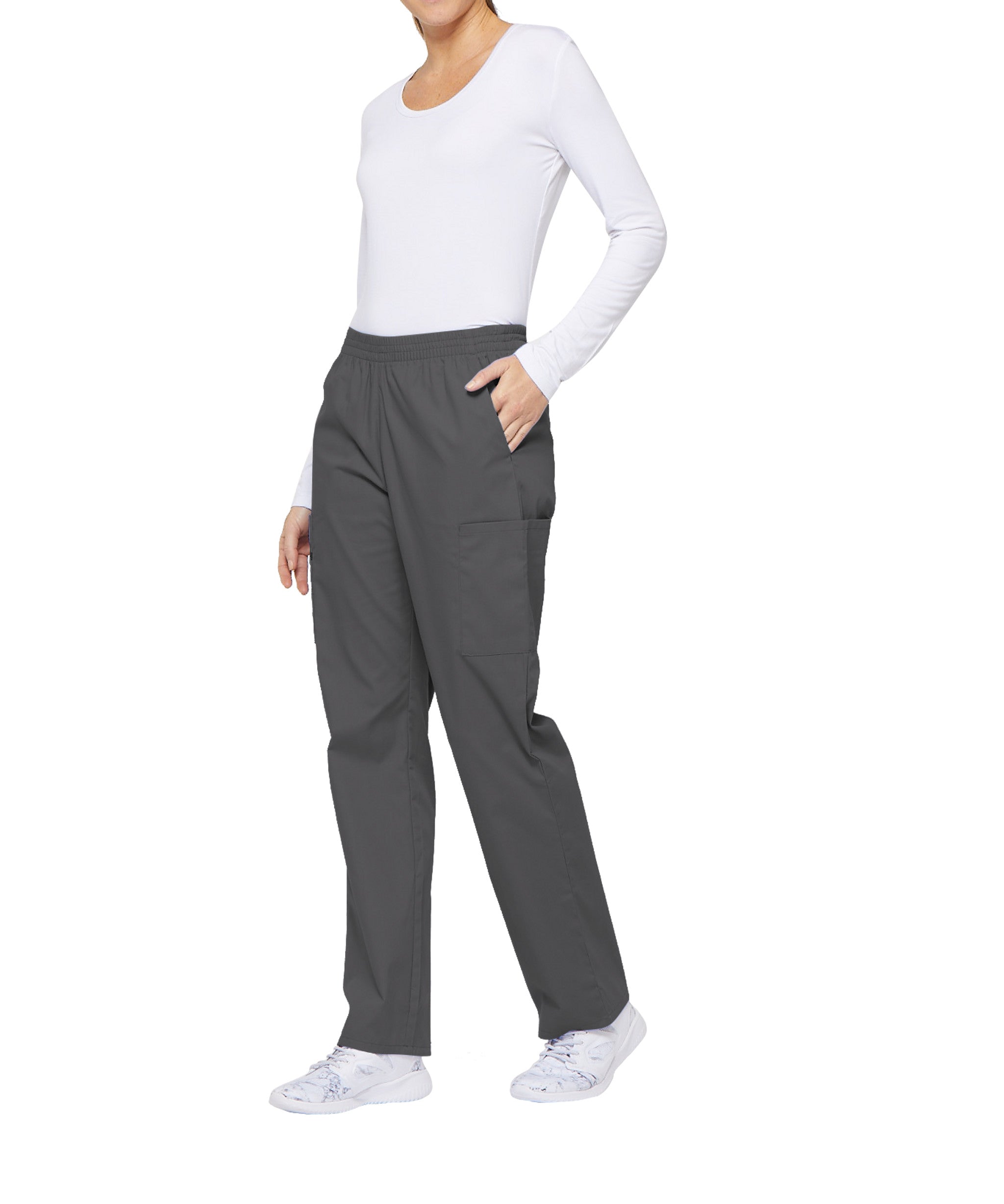 Women's 6-Pocket Cargo Scrub Pants for Nurses & Medical Professionals - Comfortable Work Pants in Sizes 2XL to 5XL - Perfect for Hospital Shifts, Nursing Duties & Healthcare Work