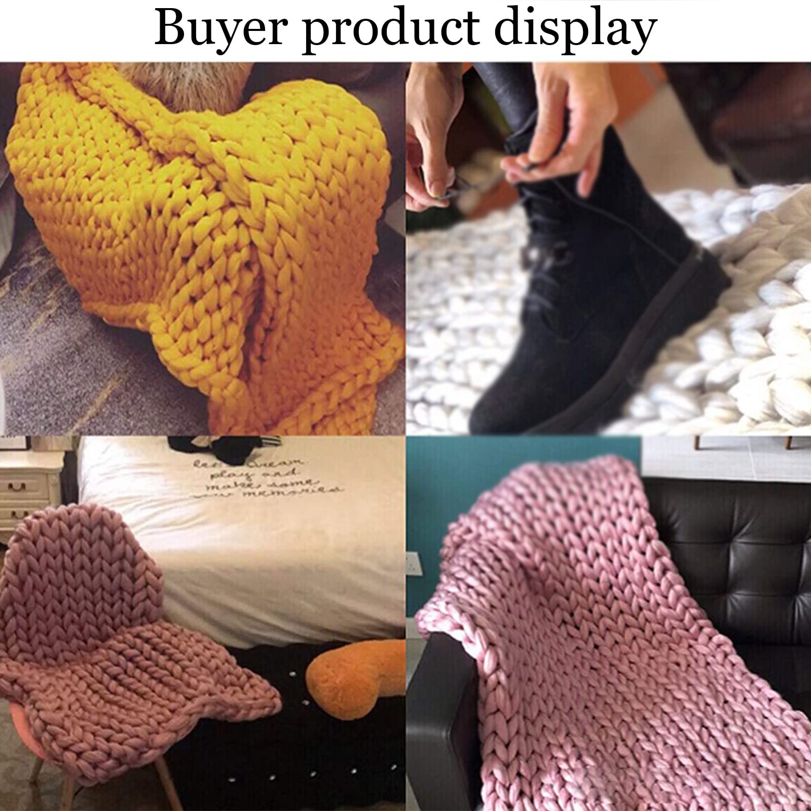 Chunky Knitted Throw Blanket - Ultra Soft & Warm Handwoven Sofa Blanket for Couch, Bed, Chair | Cozy Home Decor, Perfect Gift for Baby & Pets | Winter Comfort for Living Room, Nursery & Pet Bed