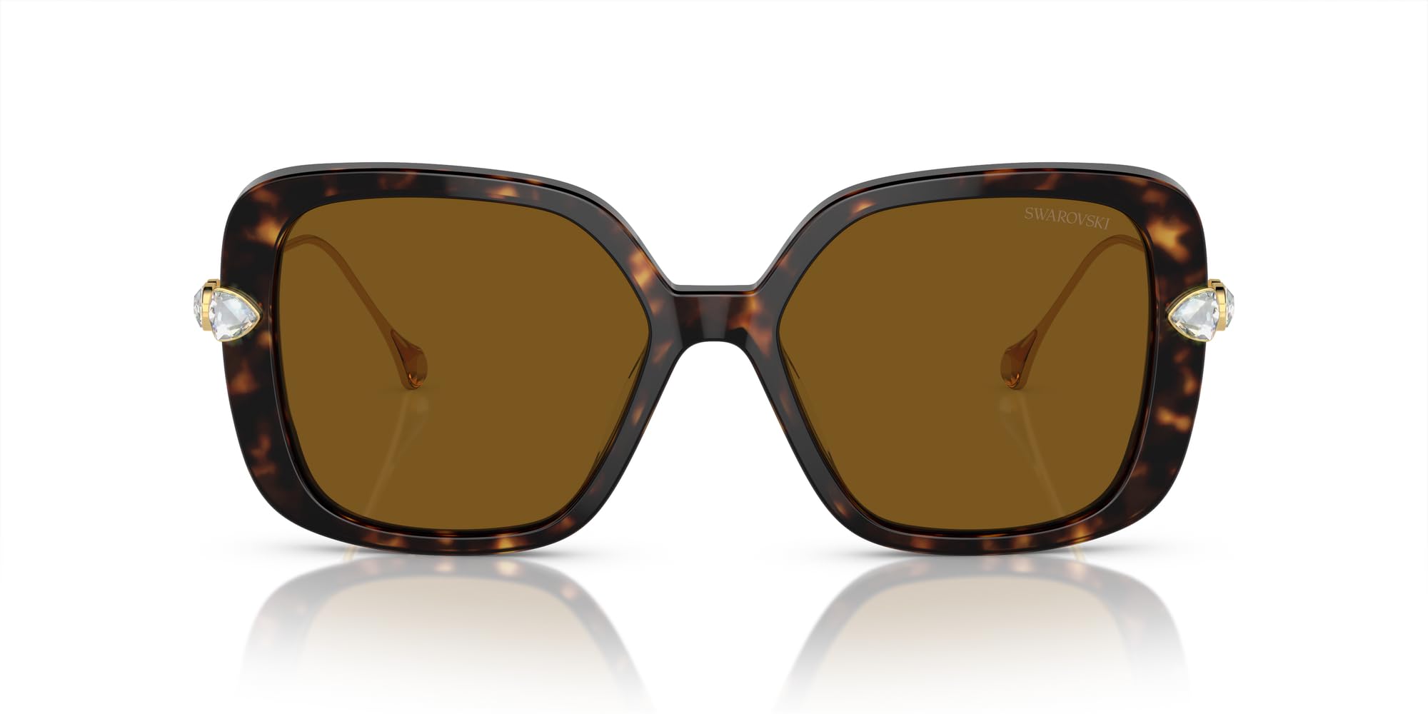 Swarovski Women's Sk6011 Square Sunglasses - UV Protection, Luxury Fashion Sunglasses for Women - Perfect for Beach, Driving & Outdoor Activities