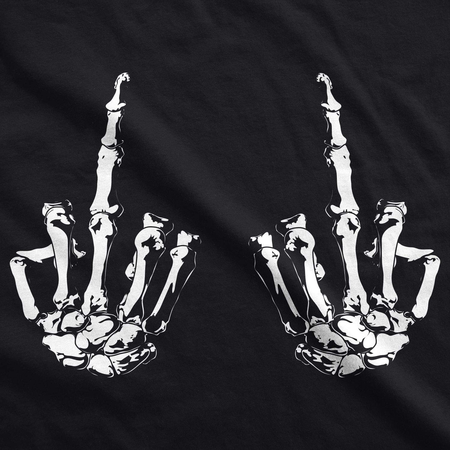 Funny Skeleton Hands Flipping The Bones T-Shirt for Women - Halloween Costume & Party Outfit - Perfect for Spooky Season, Costume Parties & Casual Wear