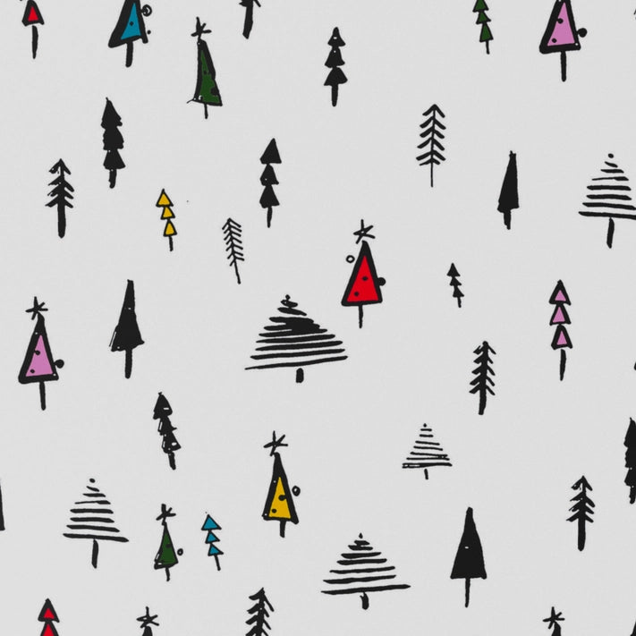 Festive Christmas Tree Pattern Wrapping Paper - Holiday Gift Wrap for Presents, Party Decorations & DIY Crafts