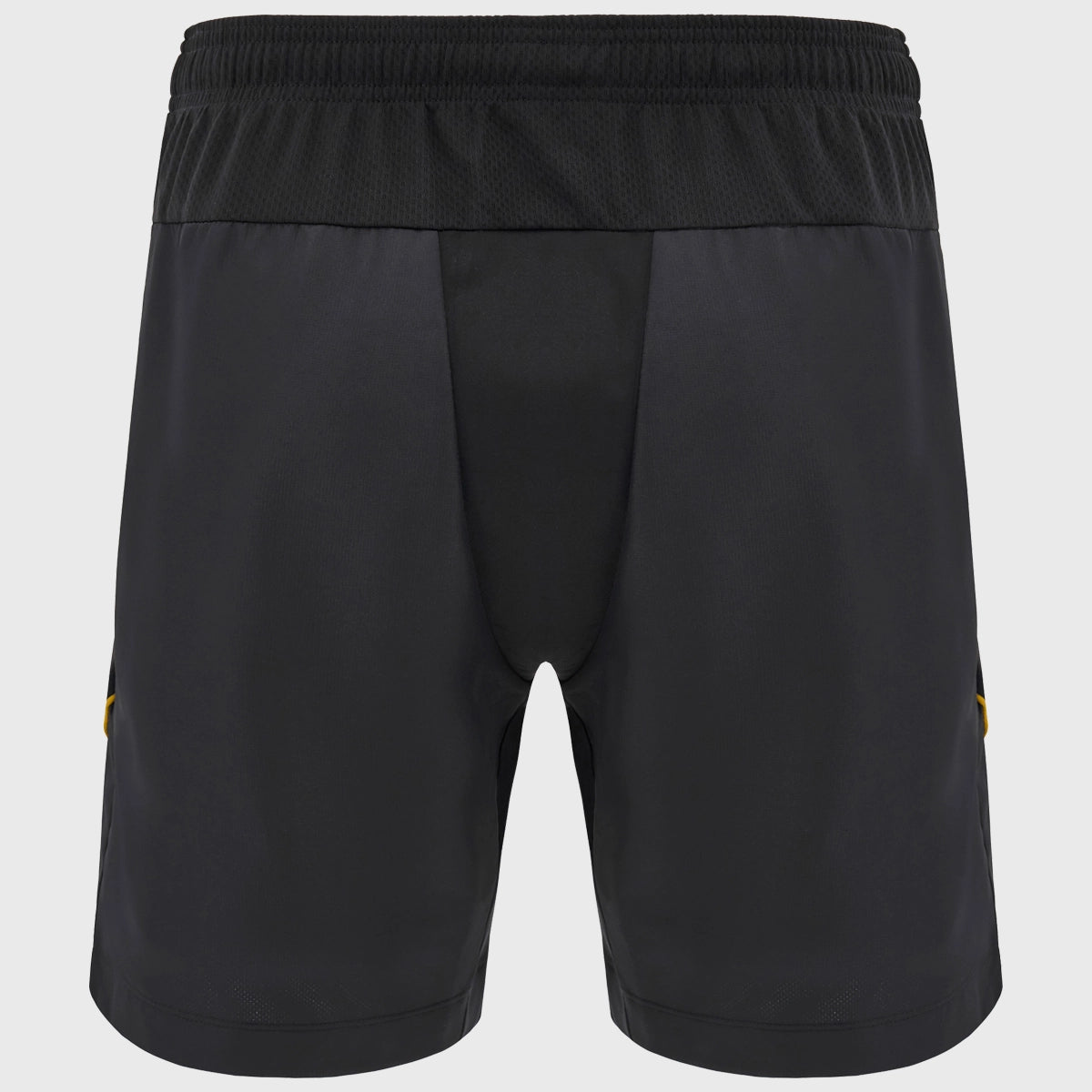 Macron Wales Rugby Training Bermuda Shorts - Black | Men's Breathable Athletic Shorts for Rugby, Gym & Casual Wear