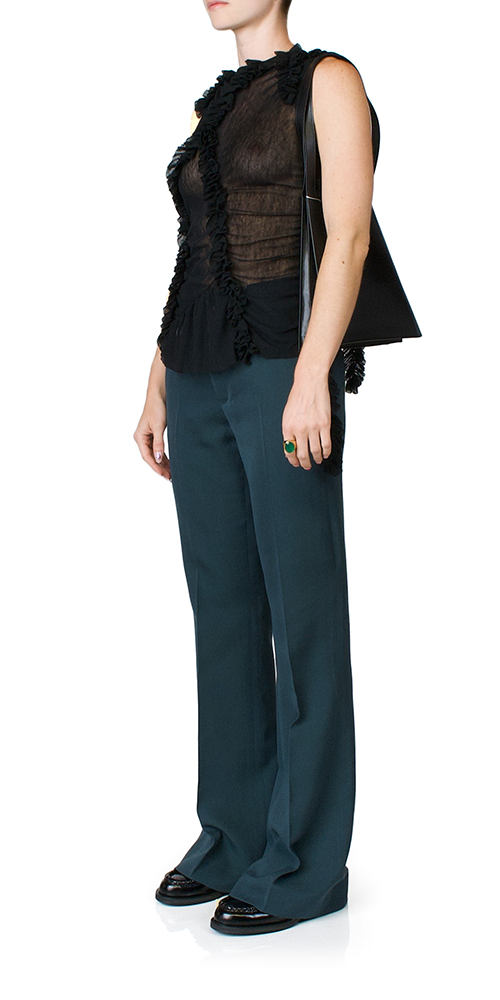 Stylish Wide Leg Trousers in Petrol Blue - Comfortable High Waist Pants for Women | Perfect for Office, Casual Outfits & Travel