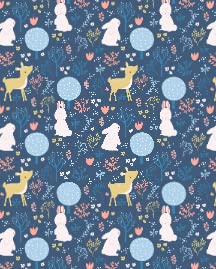 Cute Bunny and Deer