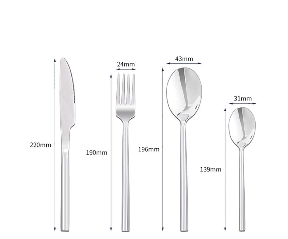 Premium 32-Piece Stainless Steel Flatware Set for 8 - Gold Silverware Cutlery Set for Home, Restaurant, Wedding & Party | Elegant Dinnerware & Tableware for Formal Dining & Special Occasions