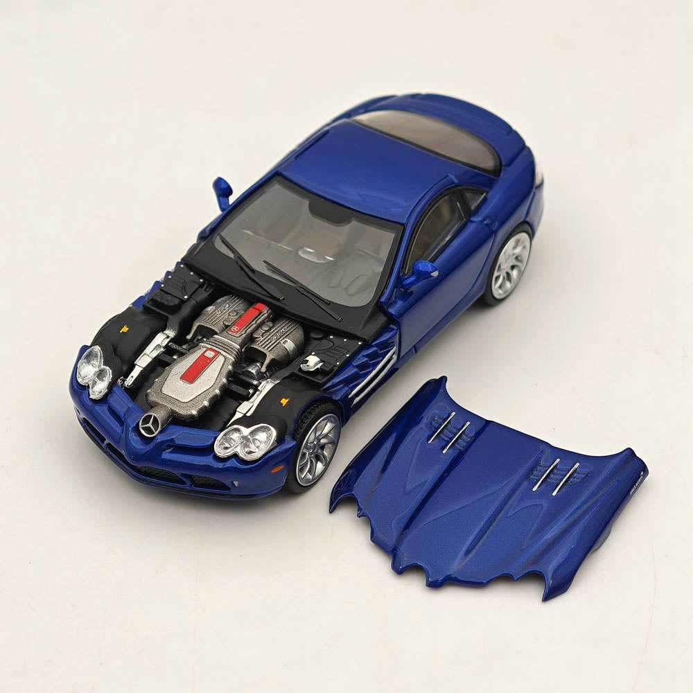 1/64 Stance Hunters Mercedes-Benz McLaren SLR Blue Diecast Model Car - Legend Series VHTF - Collectible Toy for Display, Gifts, and Car Enthusiasts