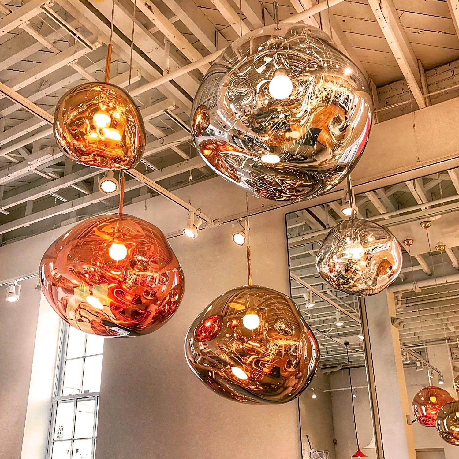 Modern Lava Pendant Lamp - Stylish Volcanic Glass Ceiling Light Fixture for Living Room, Bedroom & Dining Room Decor