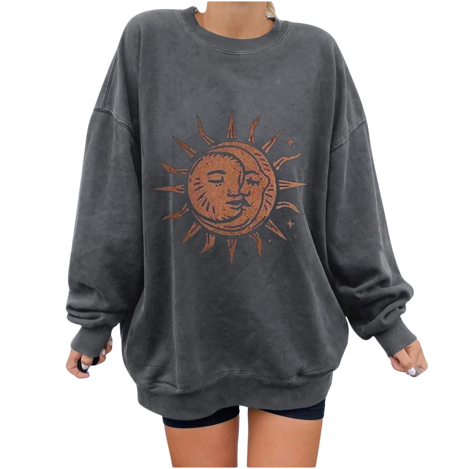 Women's Summer & Winter Pullover Tops - Large Size Printed Sweatshirt & Satin Shirt | Casual Wear, Office Outfits, Street Fashion