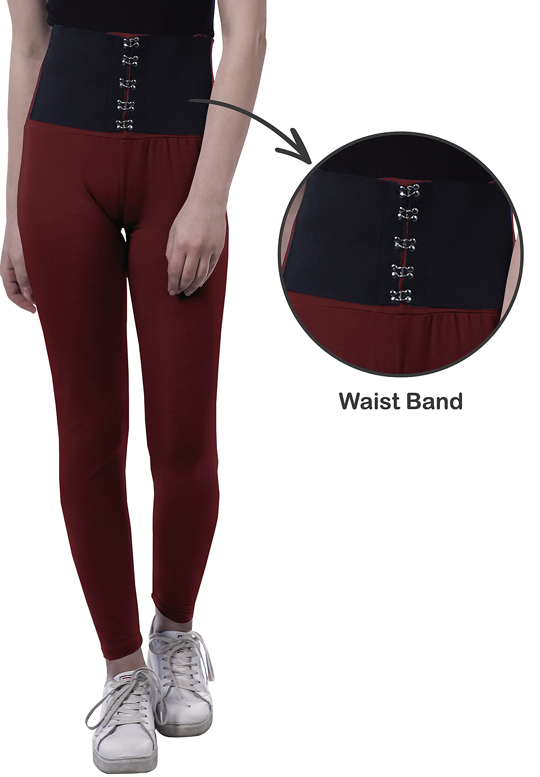 High Waisted Yoga Pants for Women - Corset Style Workout Leggings | Trendy & Comfortable for Gym, Running & Lounge Wear