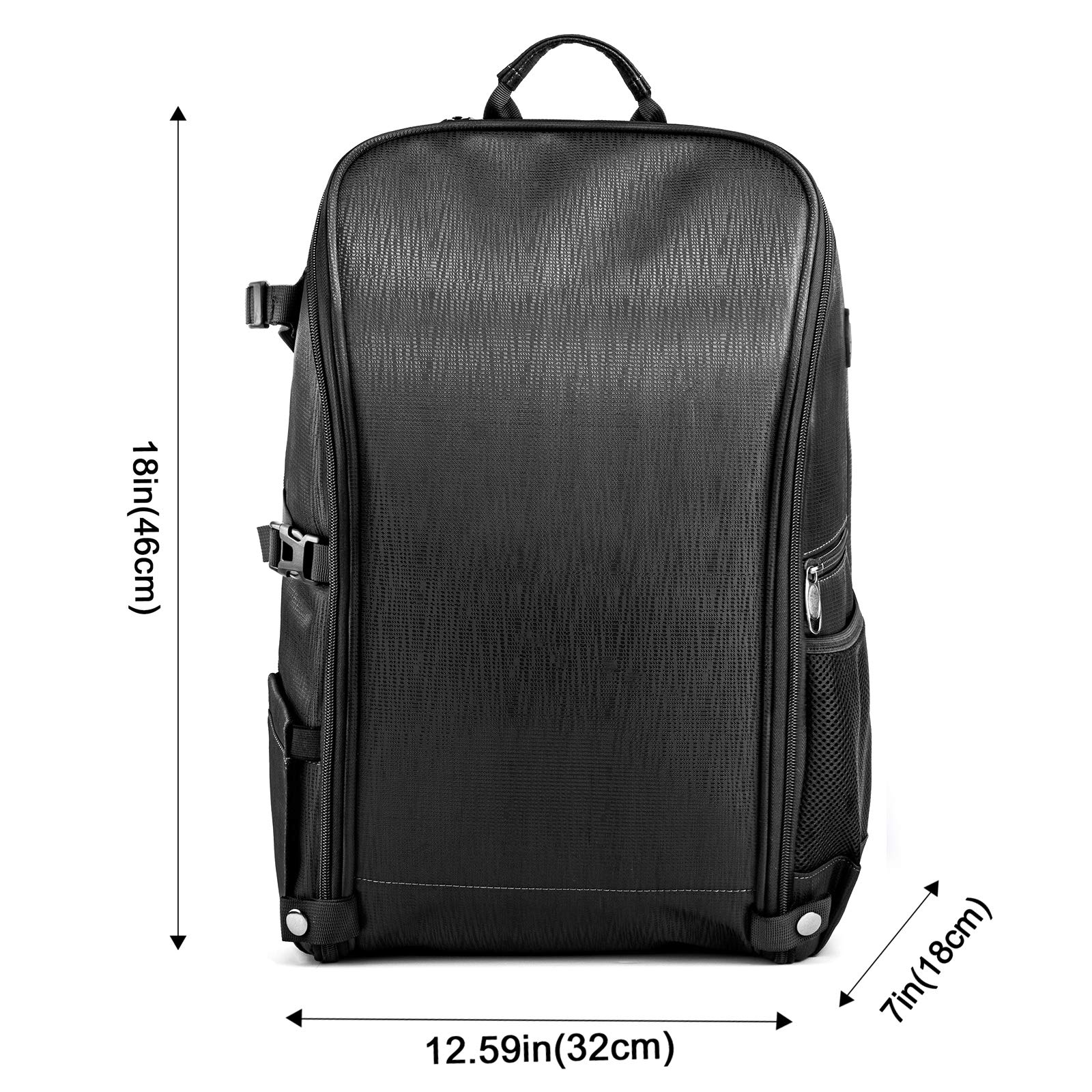 TOPCHANCES Waterproof Folding Backpack for DJI FPV Combo - Lightweight Drone Shoulder Bag with Decompression Design, Compatible with DJI FPV Fly Accessories (Grey) - Perfect for Travel, Hiking & Aerial Photography