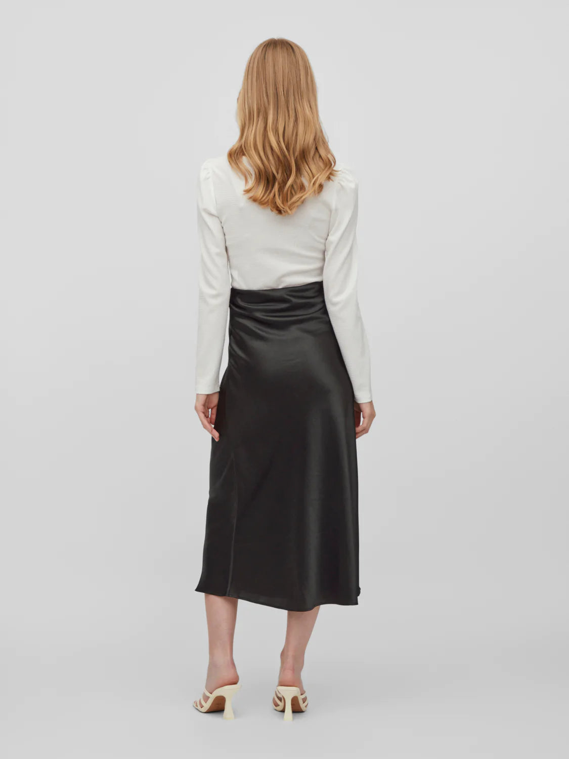 Chadya High Waisted Skirt for Women - Stretchy A-Line Mini Skirt with Pockets, Black | Perfect for Office, Party & Casual Wear