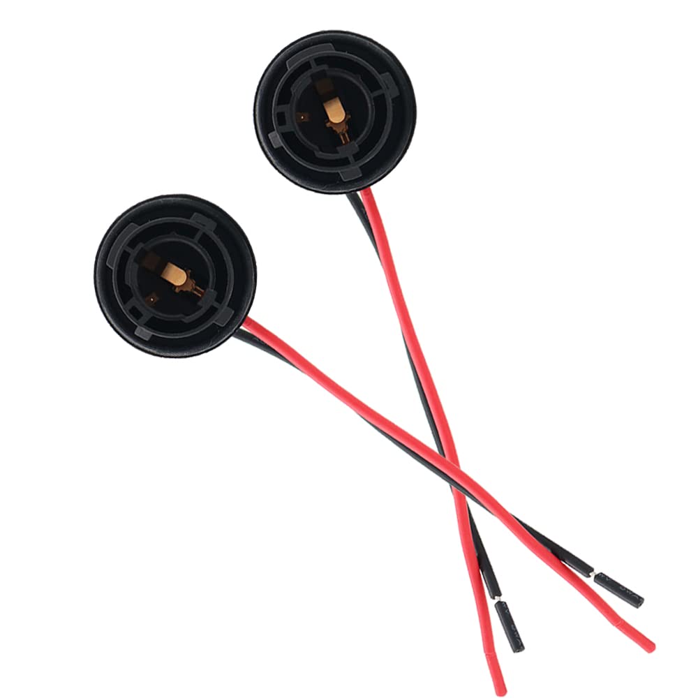 YSY 2Pcs LED 3156 3157 1156 1157 BAU15S Female Socket Car Lamp Lights Extension Connector Plug - Pre-Wired Harness Pigtail Kit for Bulb Replacement (BAU15S) - Perfect for DIY Auto Lighting Upgrades & Vehicle Maintenance