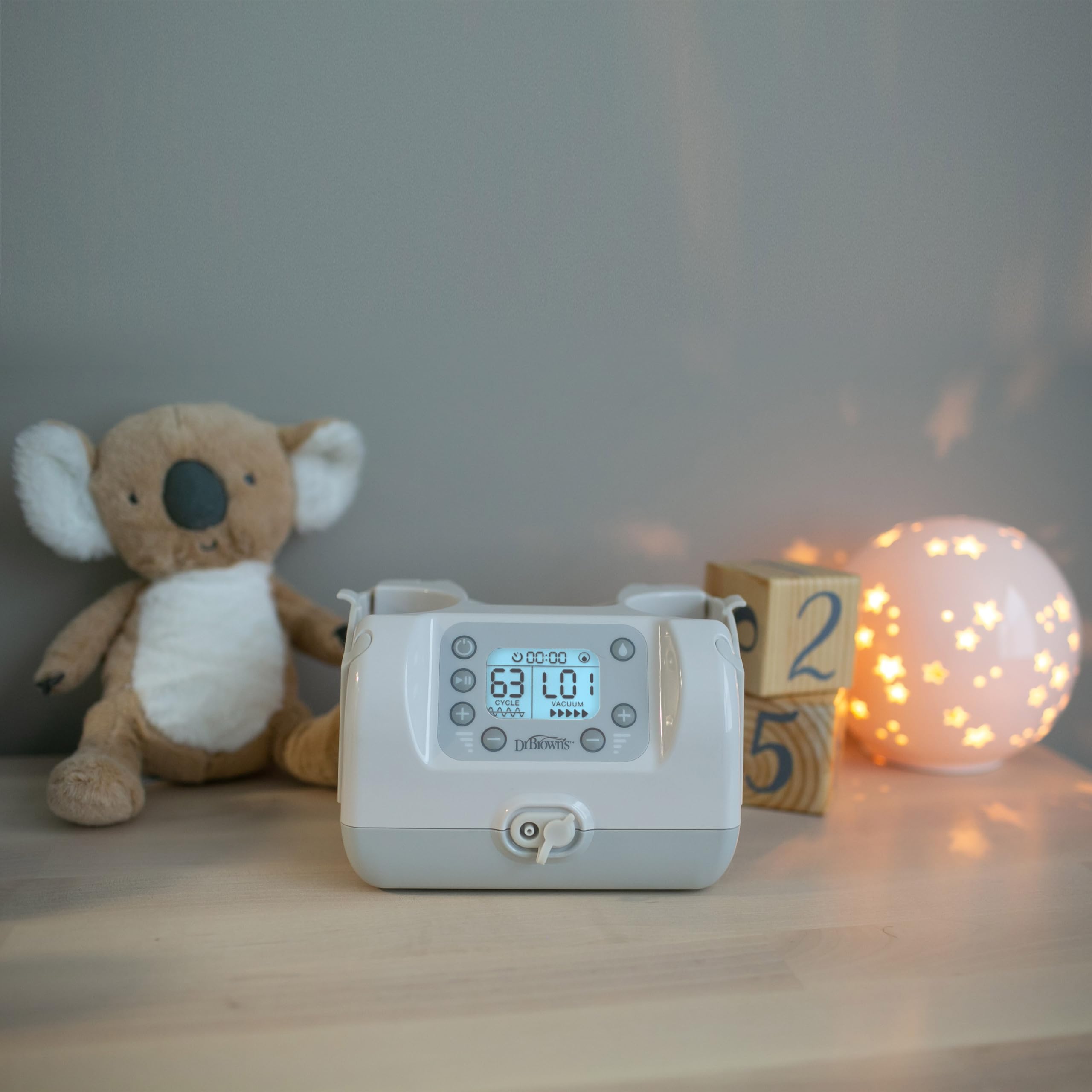 Dr. Brown's Customflow Hospital Strength Double Electric Breast Pump - Adjustable Suction & Speed, Includes 4oz Bottles, Flanges & Accessories - Ideal for Working Moms & Breastfeeding at Home or Travel