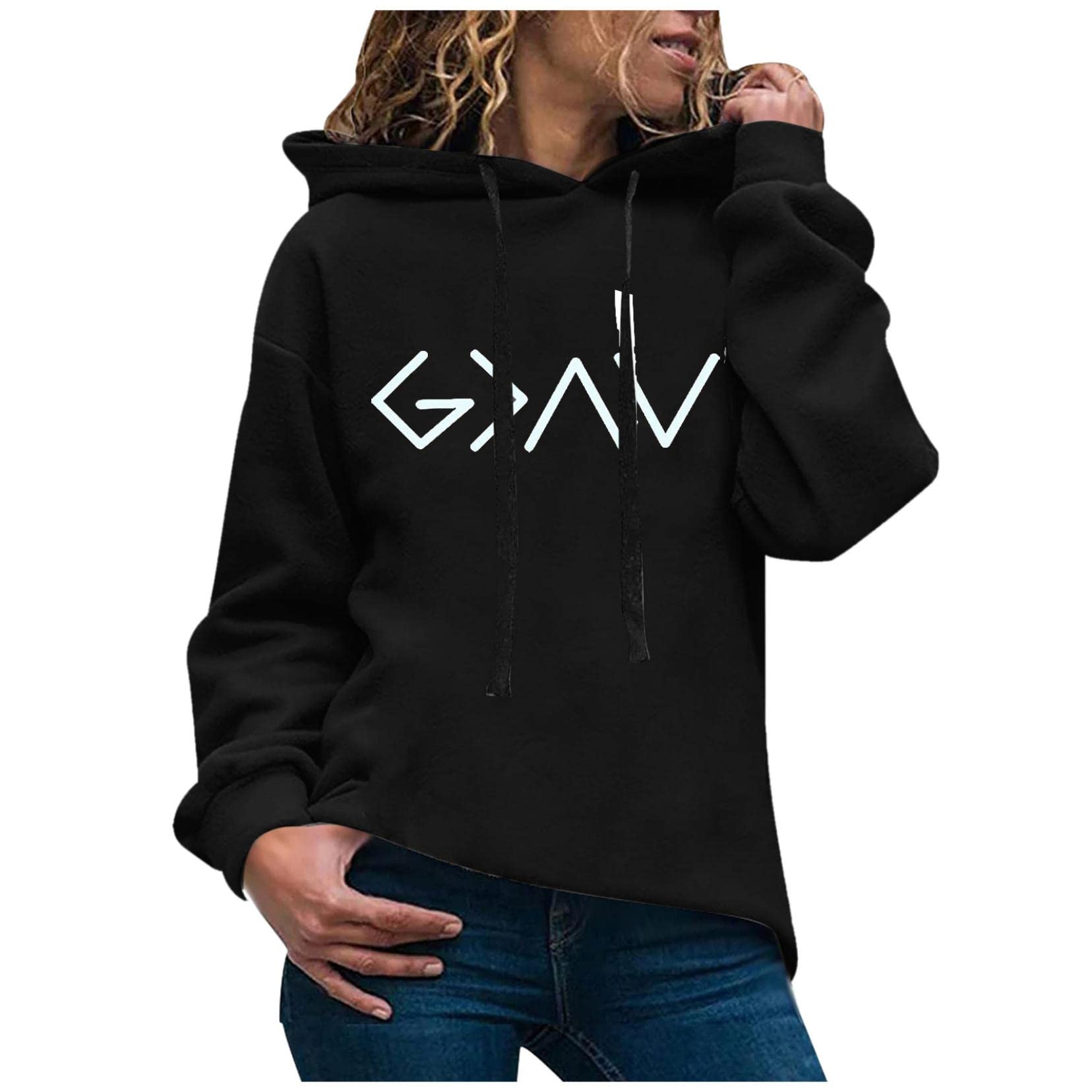 Women's Lightweight Casual Hoodie - Long Sleeve Solid Color Pullover Sweatshirt for Everyday Wear | Loose Fit Comfortable Top for Lounge, Travel & Outdoor Activities