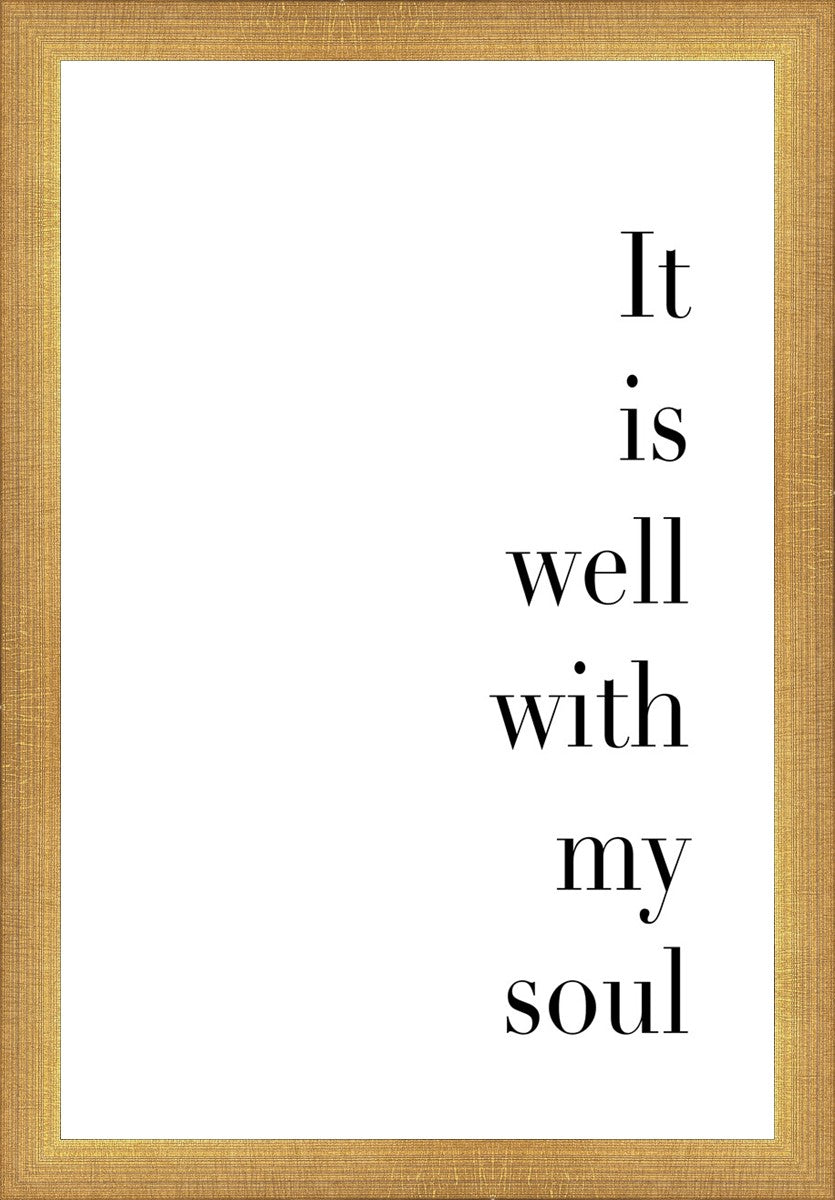 It is Well With My Soul - Inspirational Christian Wall Art Decor for Home, Office & Church - Perfect for Faith-Based Gifts & Spiritual Encouragement