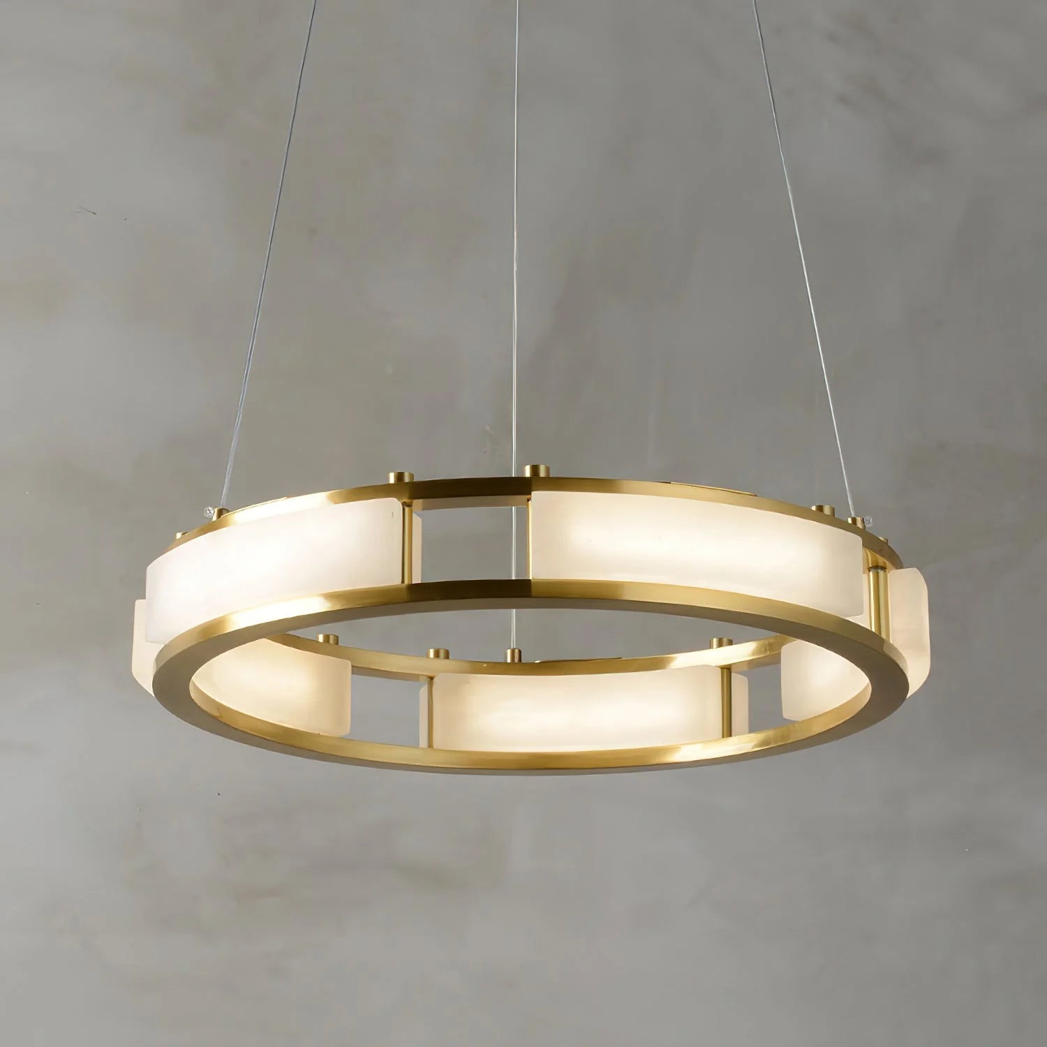 Elegant Qatar Alabaster Chandelier - Handcrafted Luxury Crystal Ceiling Light Fixture for Dining Room, Living Room & Bedroom Decor
