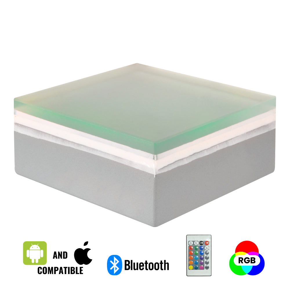 CRG30 4x/8x/12x Low Voltage RGB & Warm White LED Brick Paver Light - IP67 Waterproof Square Landscape Lighting for Garden, Pathway & Driveway