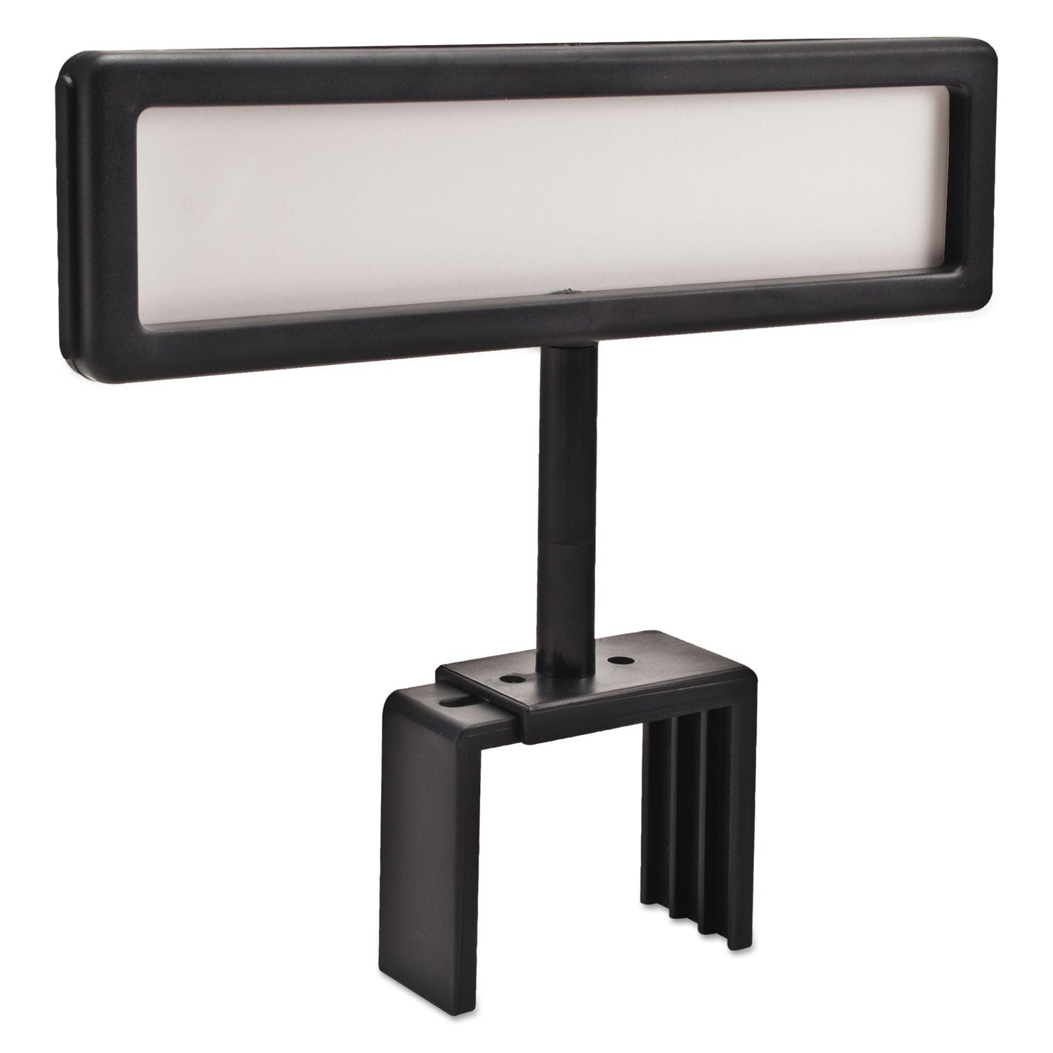 Advantus Black Plastic People Pointer Cubicle Sign - 8.5 x 2 Inches - Office Desk Organizer for Meetings & Workspace Visibility