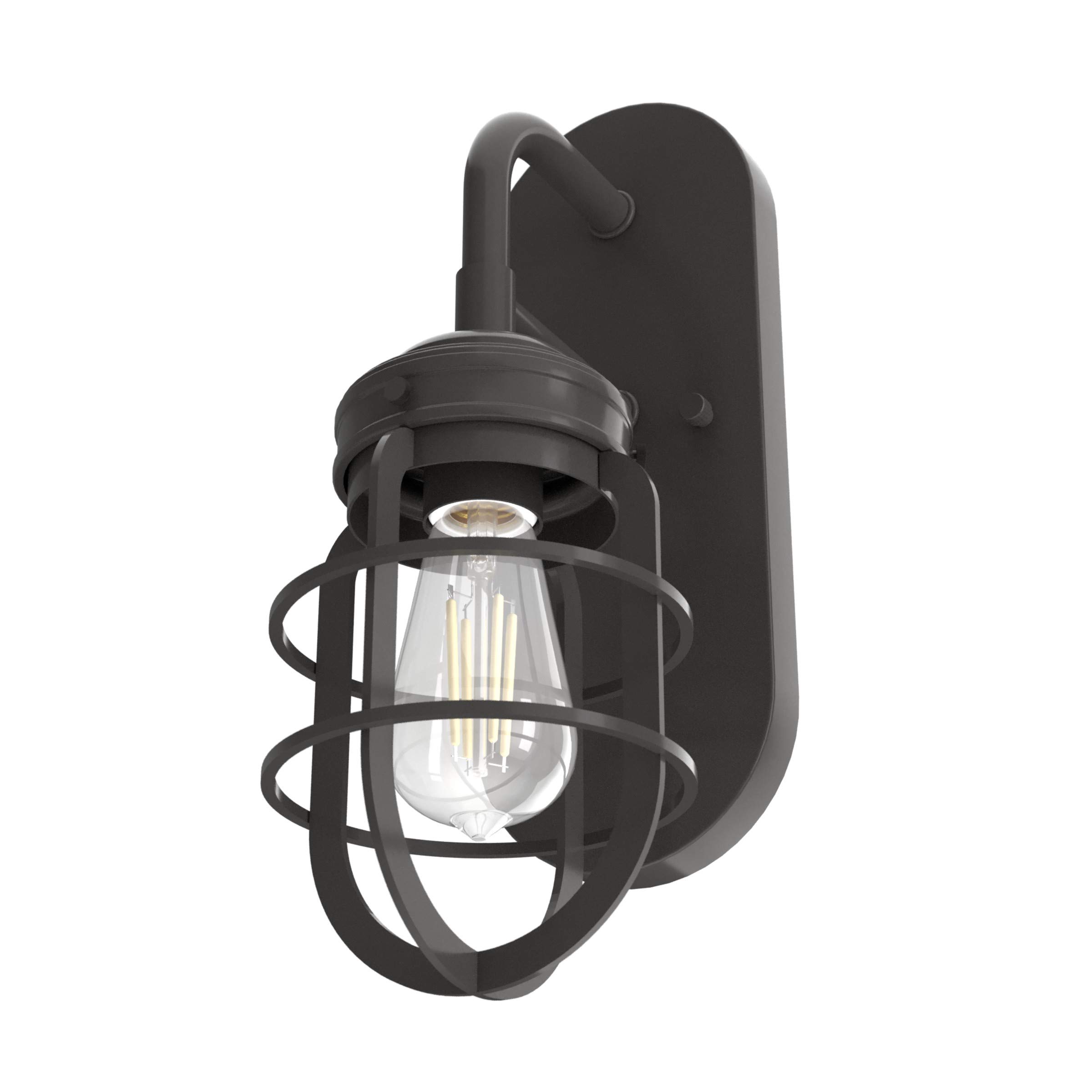 Hunter Fan Company 19040 Starklake Wall Sconce in Noble Bronze Finish - Elegant Lighting for Bedroom, Living Room, and Hallway Decor