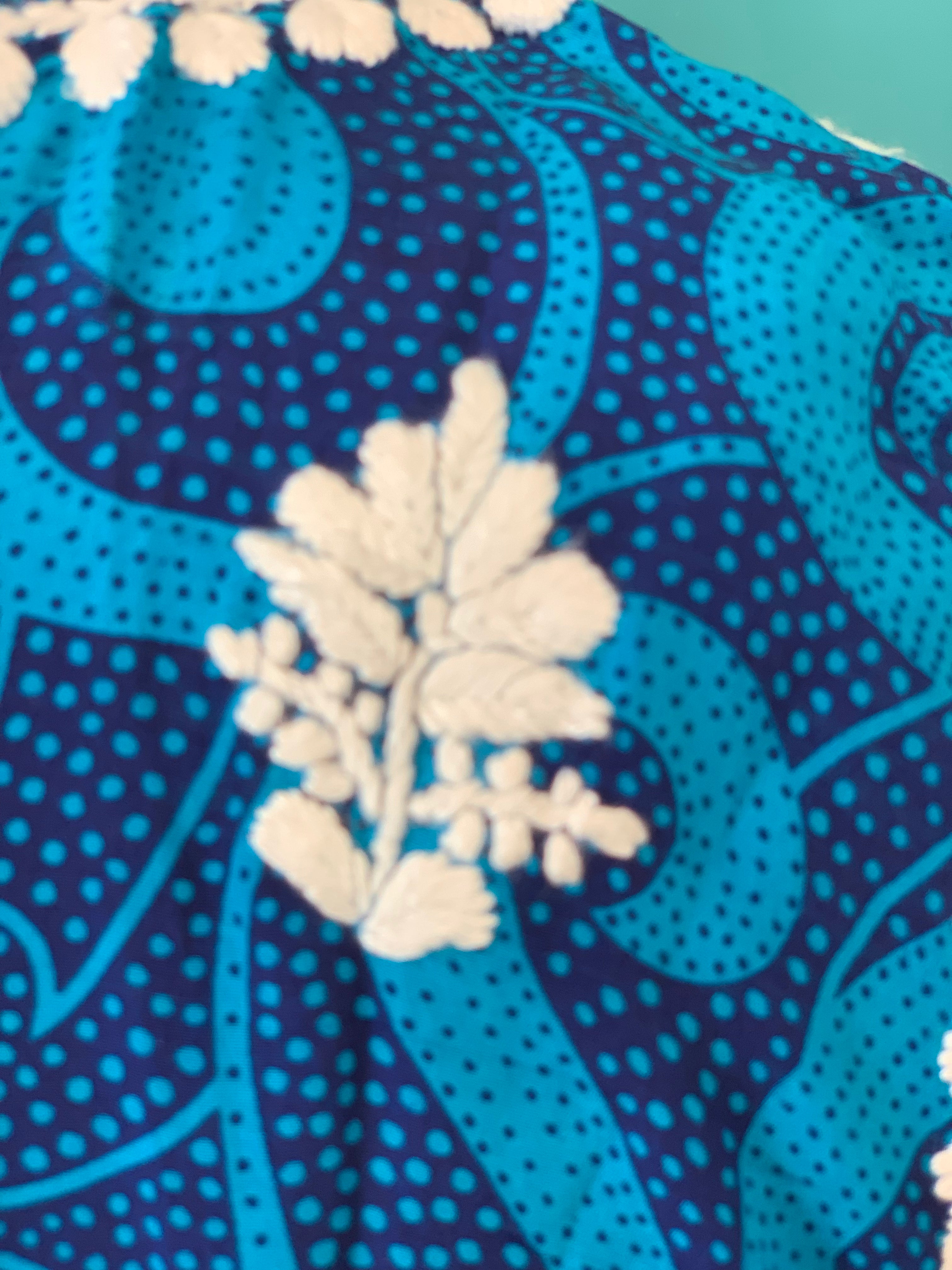 2024 New Silk Tunic Dress - Stunning Blue Handcrafted Design for Women | Perfect for Summer Beach, Boho Chic Outfits & Special Occasions