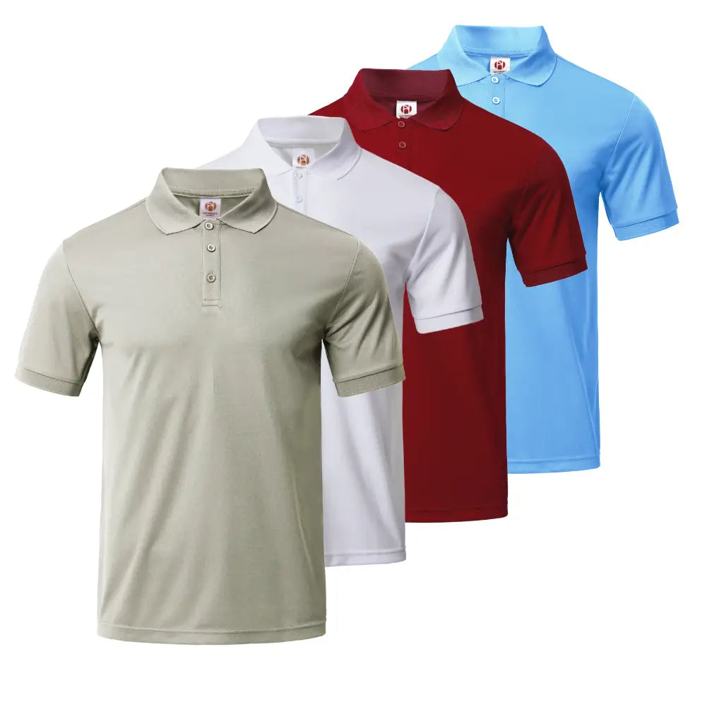4 Pack Men's Collared Shirts - Comfortable Business Casual Button Down Shirts for Office, Work & Formal Events | Wrinkle Resistant & Breathable Fabric