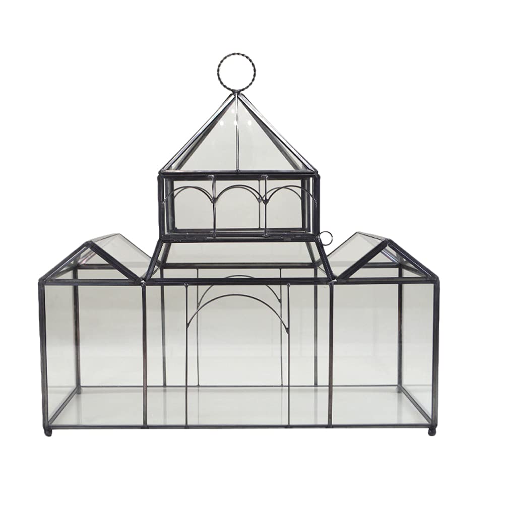 Abaodam Glass Terrarium for Plants - Decorative Mini Greenhouse for Succulents, Air Plants & Micro Landscapes - Perfect for Home, Office & Indoor Gardening Decor