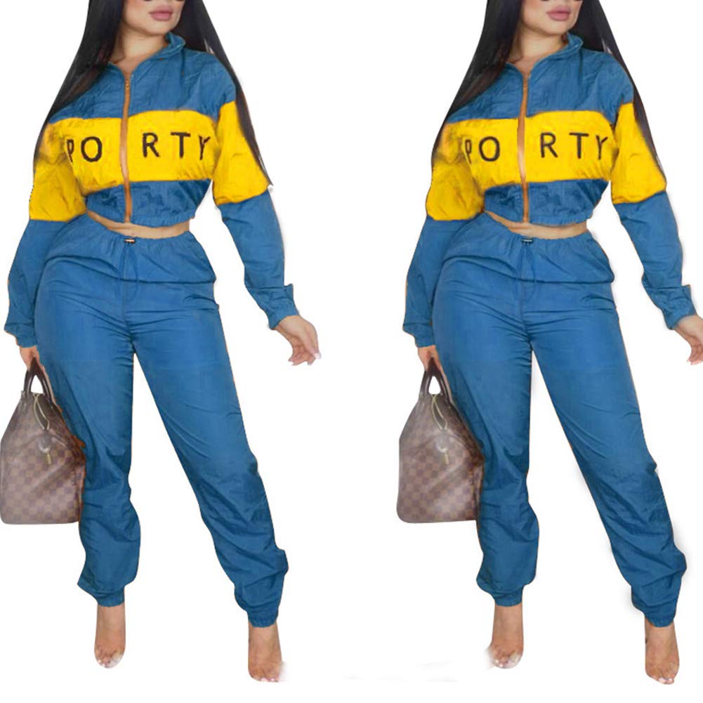 Women's Letter Print Long Sleeve 2-Piece Outfit Set - Casual Round Neck Tracksuit for Lounge Wear, Gym, and Everyday Fashion