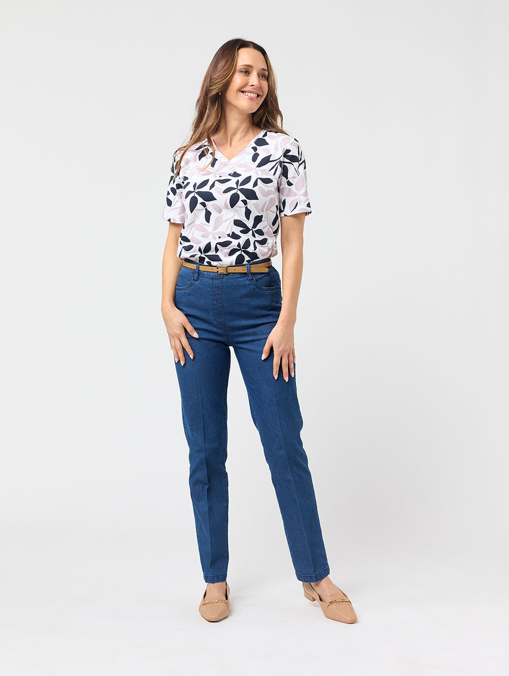 Luisa V Neck Top Women's Casual Blouse - Elegant Flowy Shirt for Office, Party & Everyday Wear | Perfect for Work, Dates & Social Events