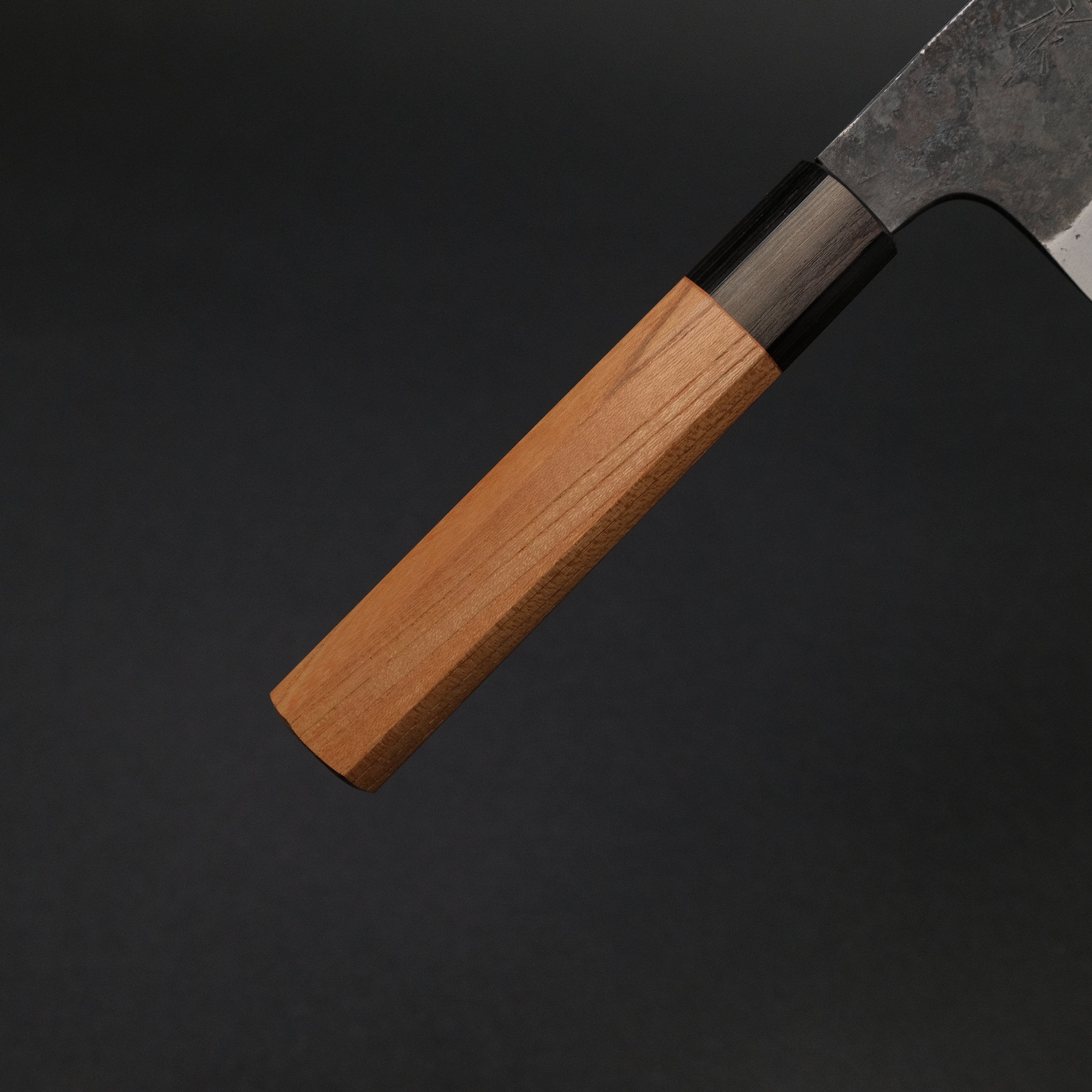 Premium Japanese Chef Knife - Morihei Hisamoto Kurouchi White #2 Extra Height Gyuto 210mm with Keyaki Zelkova Handle - Professional Kitchen Knife for Slicing, Dicing & Meat Cutting - Perfect for Chefs & Home Cooks