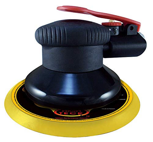 Onyx 6 Inch Finishing Palm Sander with 6 Inch PU PSA Backing Pad - 3/16 Inch Stroke - Perfect for Woodworking, Sanding Furniture, and DIY Home Projects