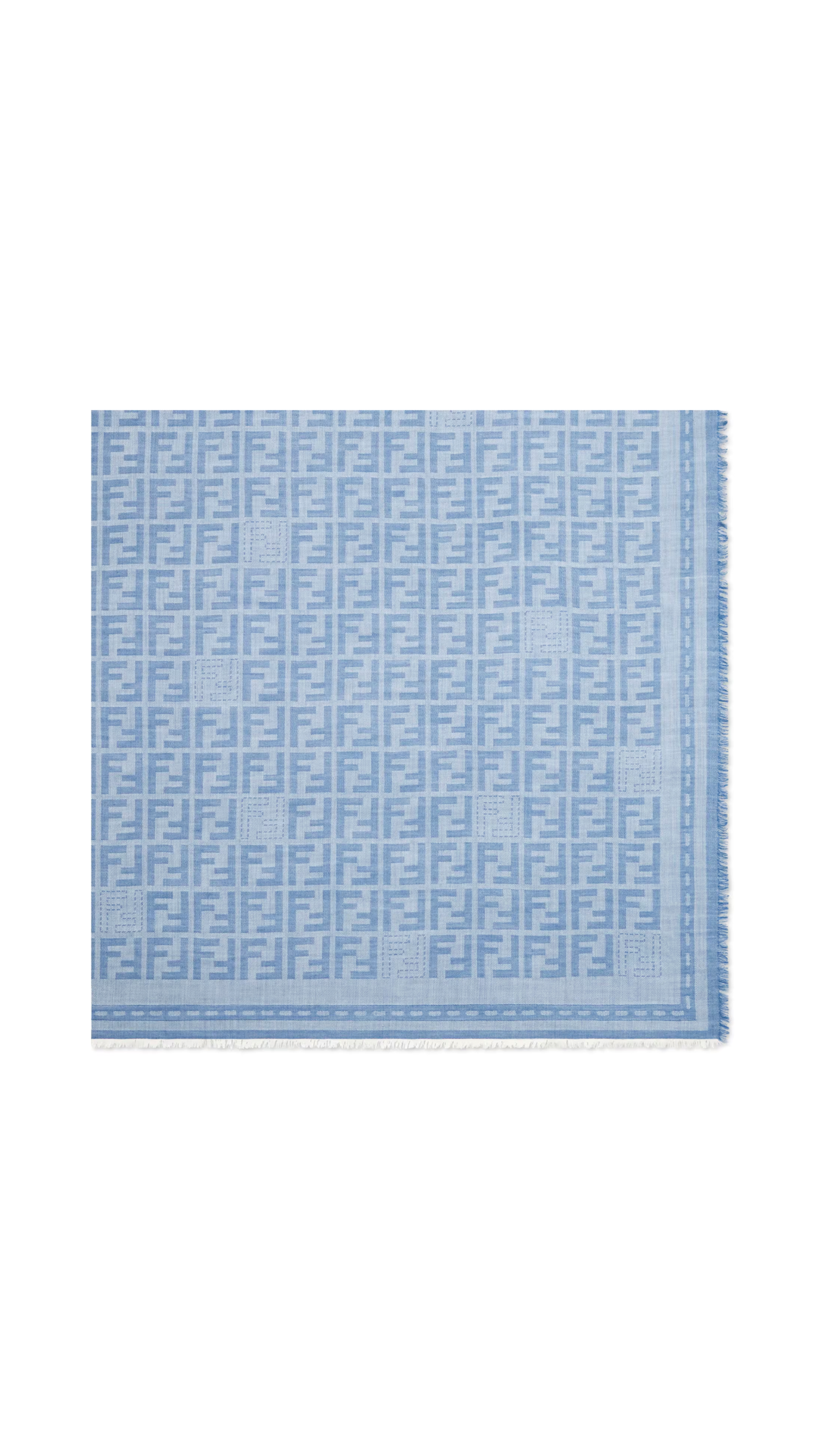 Premium FF Silk & Wool Shawl - Soft & Warm Blue Wrap for Women - Perfect for Winter, Fall & Evening Events