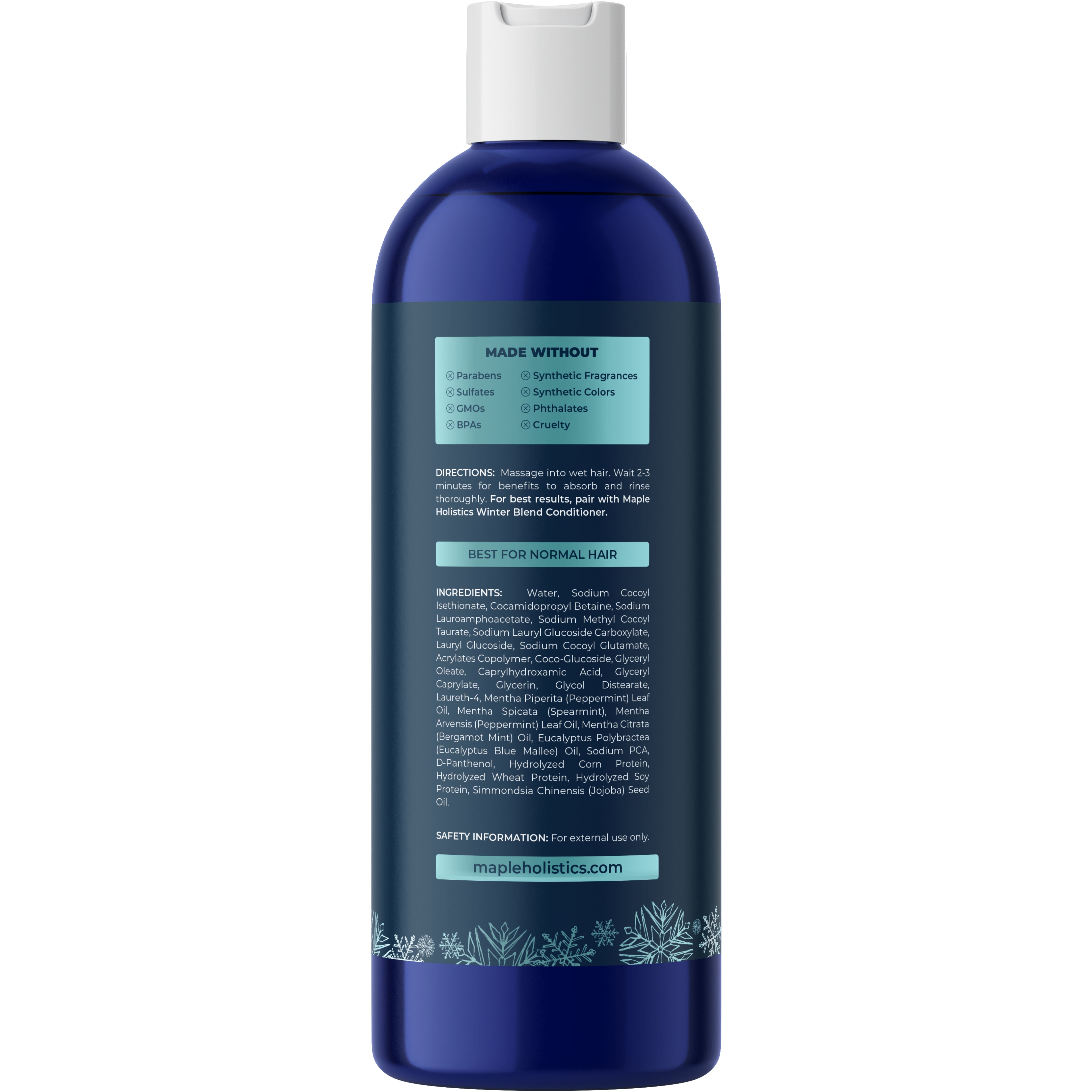 Winter Blend Shampoo for Dry Scalp & Hair - Moisturizing & Nourishing Formula for Cold Weather - Perfect for Seasonal Hair Care & Hydration