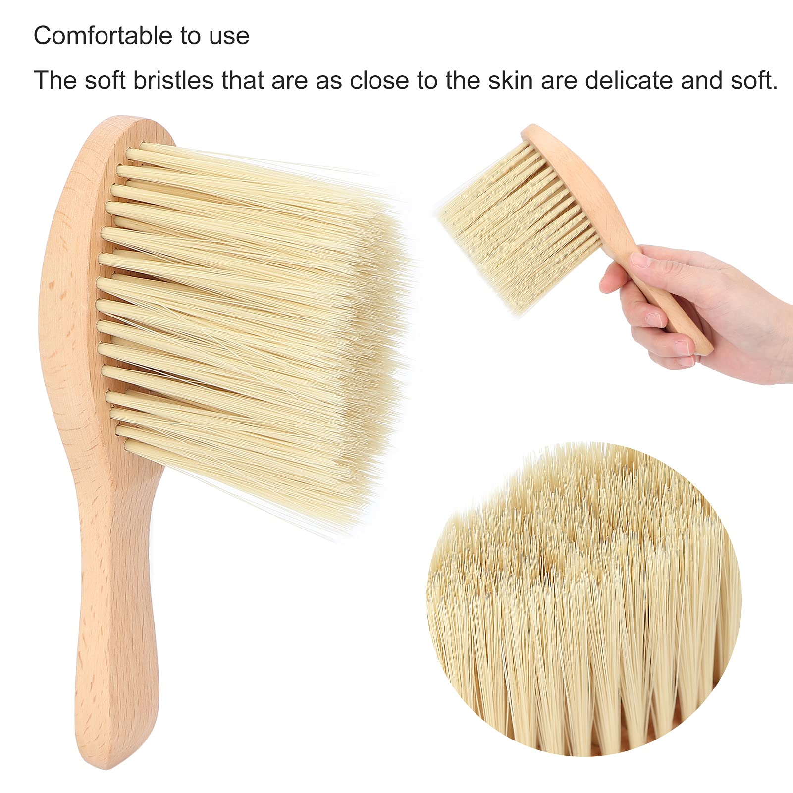 Professional Hair Sweeping Brush - Ergonomic Barber Brush for Salon & Home Use - Easy Grip for Stylists & DIY Haircuts - Perfect for Cleaning Floors, Styling Stations & Personal Grooming