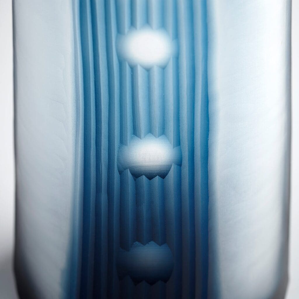 Cyan Design 11100 Olmsted Vase - Blue Ceramic Vase, Medium Size Home Decor for Living Room, Dining Table & Office Desk