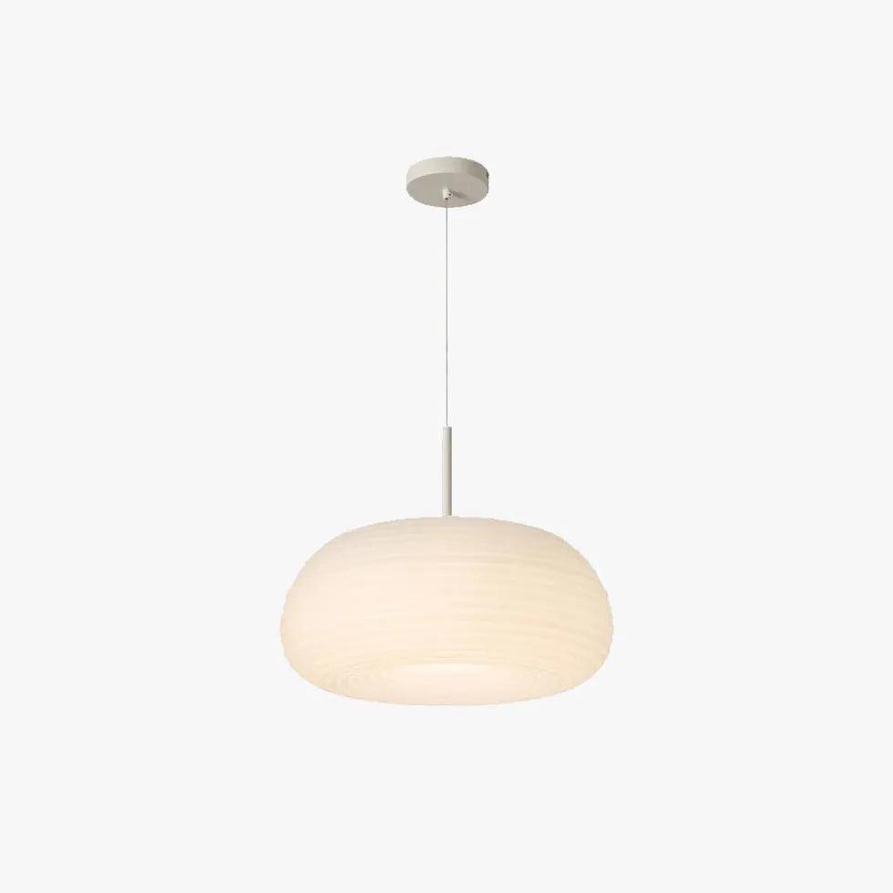 Modern White Round Pendant Light - Stylish Ceiling Lamp Shade for Living Room, Bedroom & Dining Room Decor
