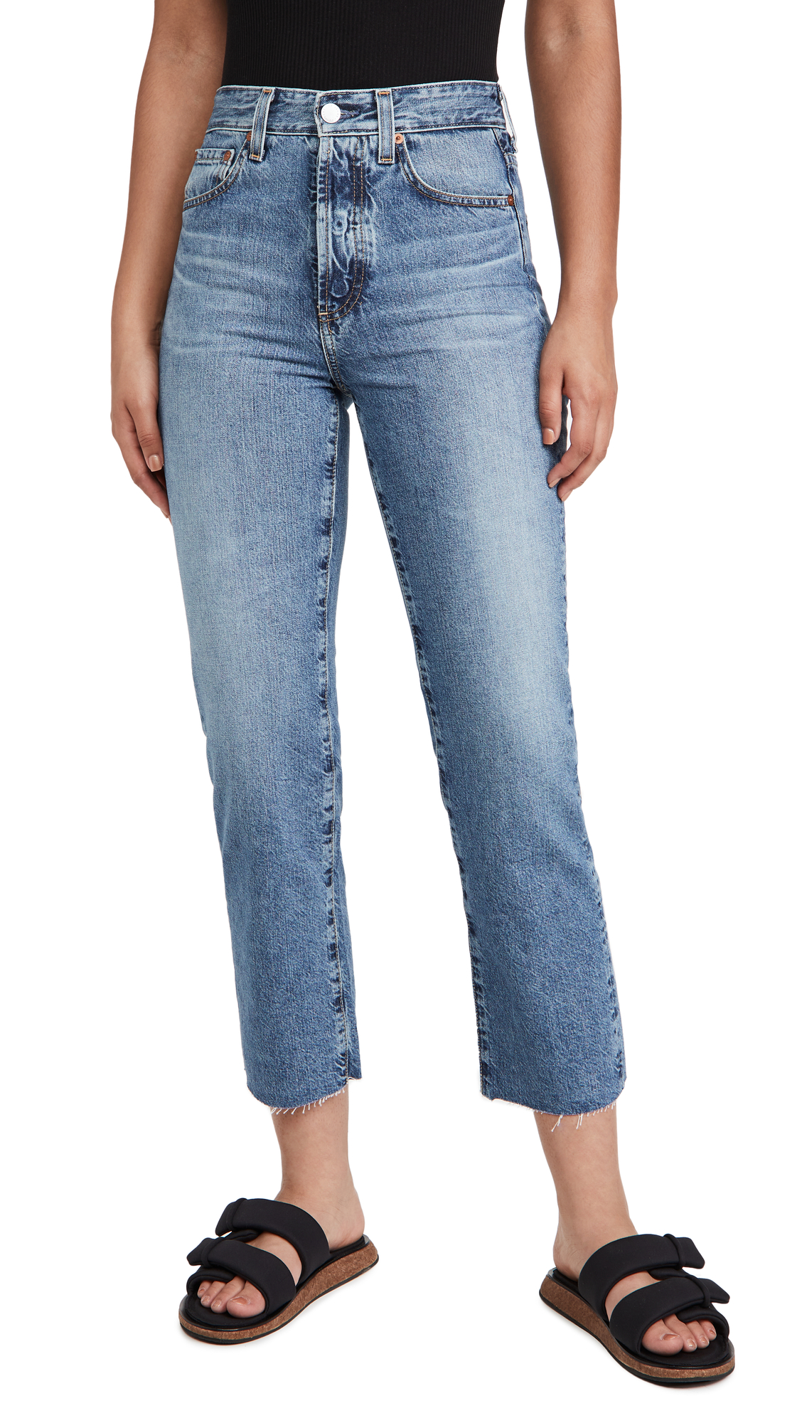 AG Adriano Goldschmied Women's Alexxis High-Rise Crop Jeans - Stretch Denim Skinny Ankle Jeans for Casual Outfits & Date Nights