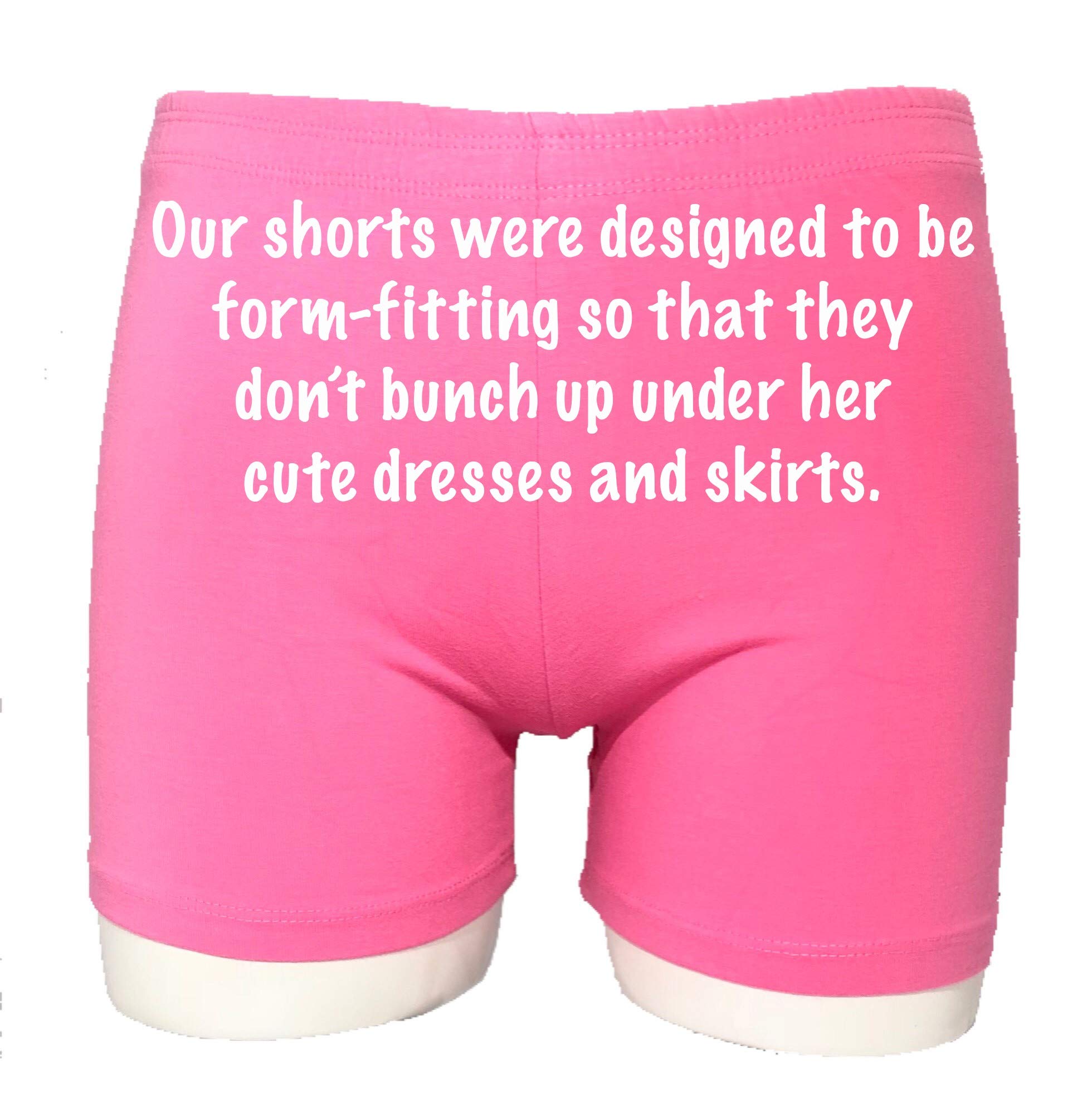 3 Pack Girls' Modesty Shorts for Under Dresses - Bike Riding, School Uniforms, Dance, Playground & Active Wear - Soft & Breathable Cotton Blend for All-Day Comfort