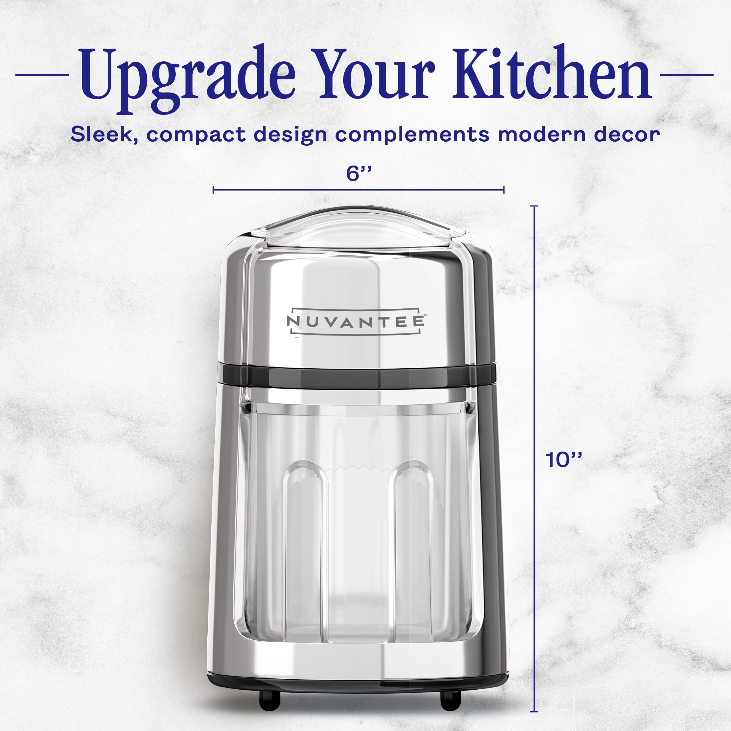 Premium Manual Ice Shaver - Stainless Steel Snow Cone Maker for Home & Commercial Use, Non-Slip Base, BPA Free - Perfect for Parties, Cafes, and Summer Treats