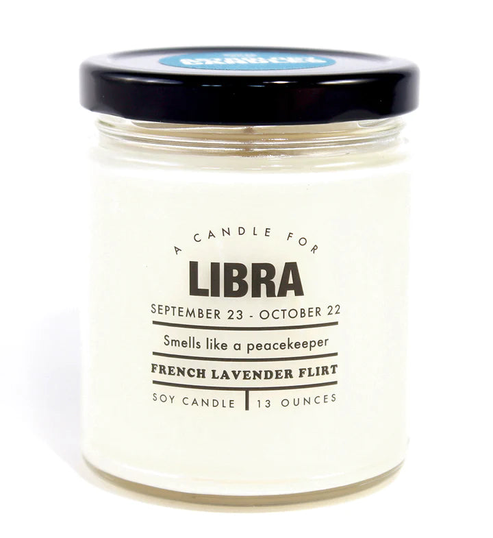 Libra Zodiac Sign Scented Candle - Astrology Gifts for Libra Birthday, Meditation & Relaxation - Perfect for Home Decor, Spa Nights & Spiritual Healing