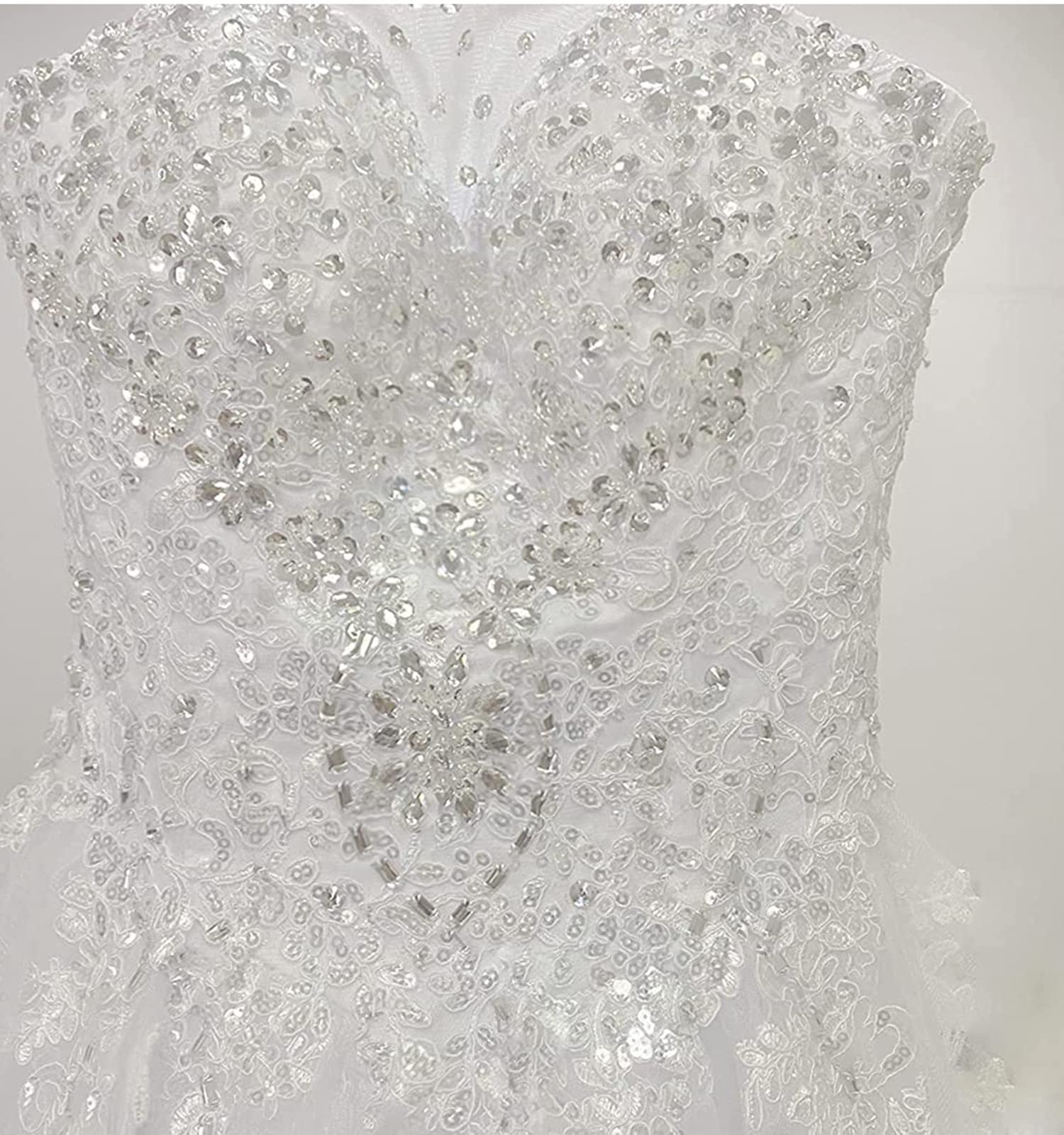 LY Dress Elegant Princess Wedding Gowns for Bride - Perfect for Church Ceremonies, Beach Weddings & Romantic Vow Renewals