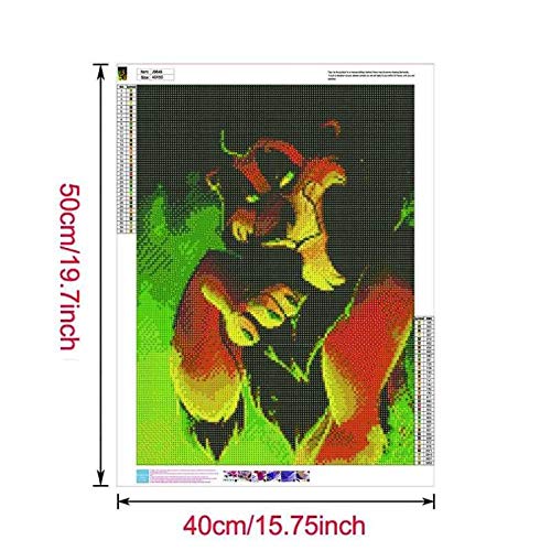 BETTER SELECTION DIY 5D Diamond Painting Kit for Adults - Villain Lion Scar Full Drill Cross Stitch Art, 15.7x19.6 Inch Lion Embroidery Craft for Home Wall Decor, Gift & Stress Relief