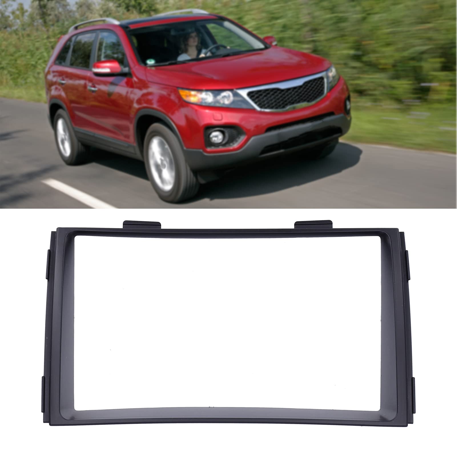 Universal Double DIN Car Stereo Installation Kit - Compatible with KIA 2010-2012 Models | Dash Mounting Panel for DVD/Radio/Navigation Systems | Perfect for Aftermarket Audio Upgrades & Vehicle Customization